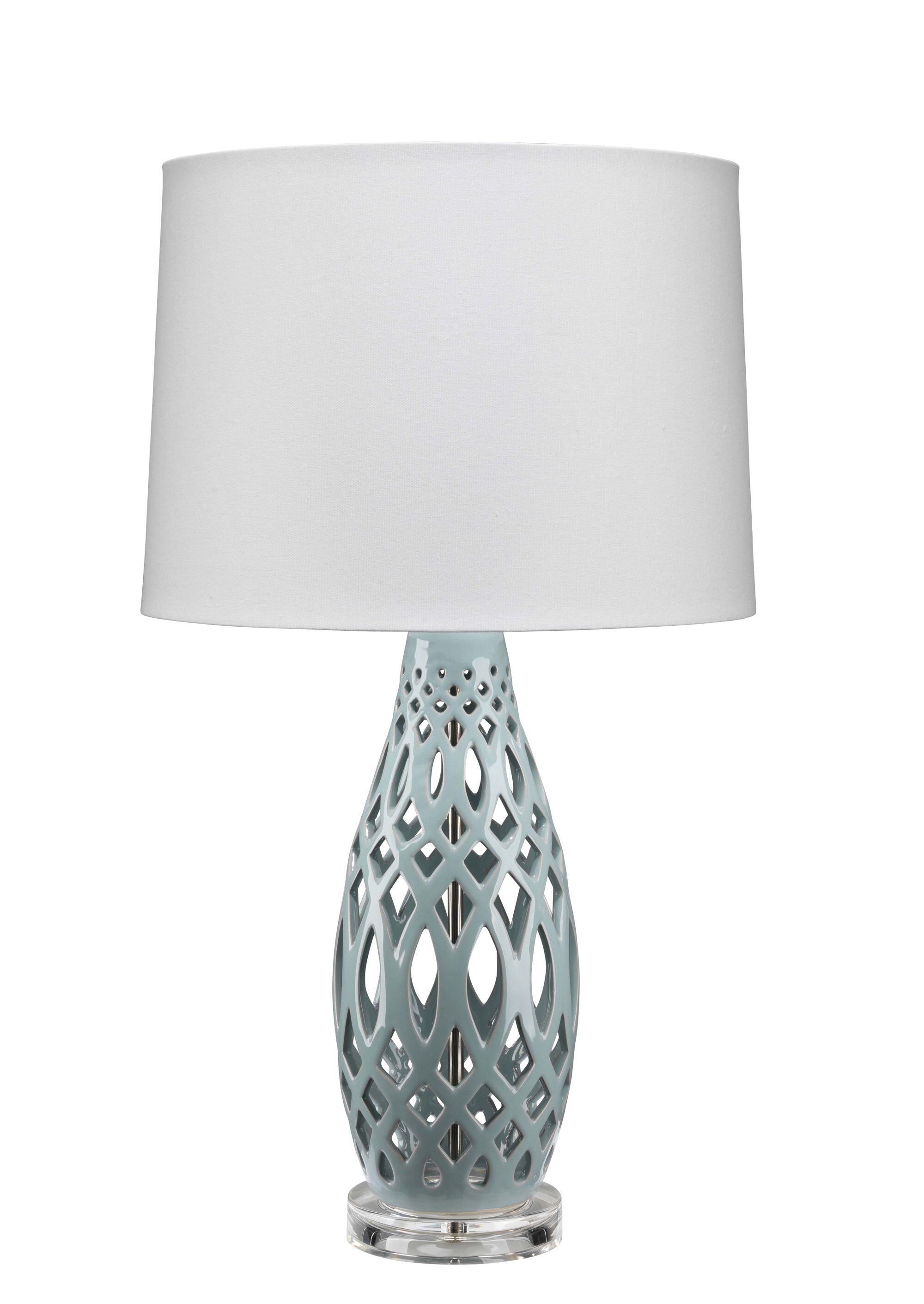 Relaxed Elegance Evelyn Table Lamp, Pale Blue, large