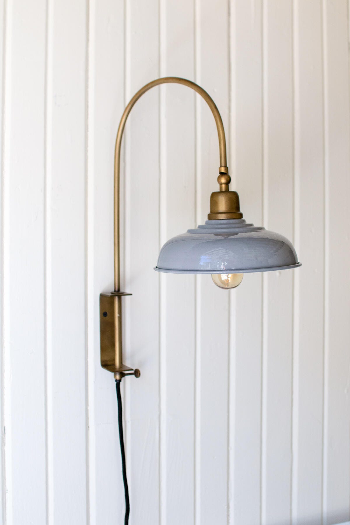 Kalalou Wall Light with Gray Shade, , large