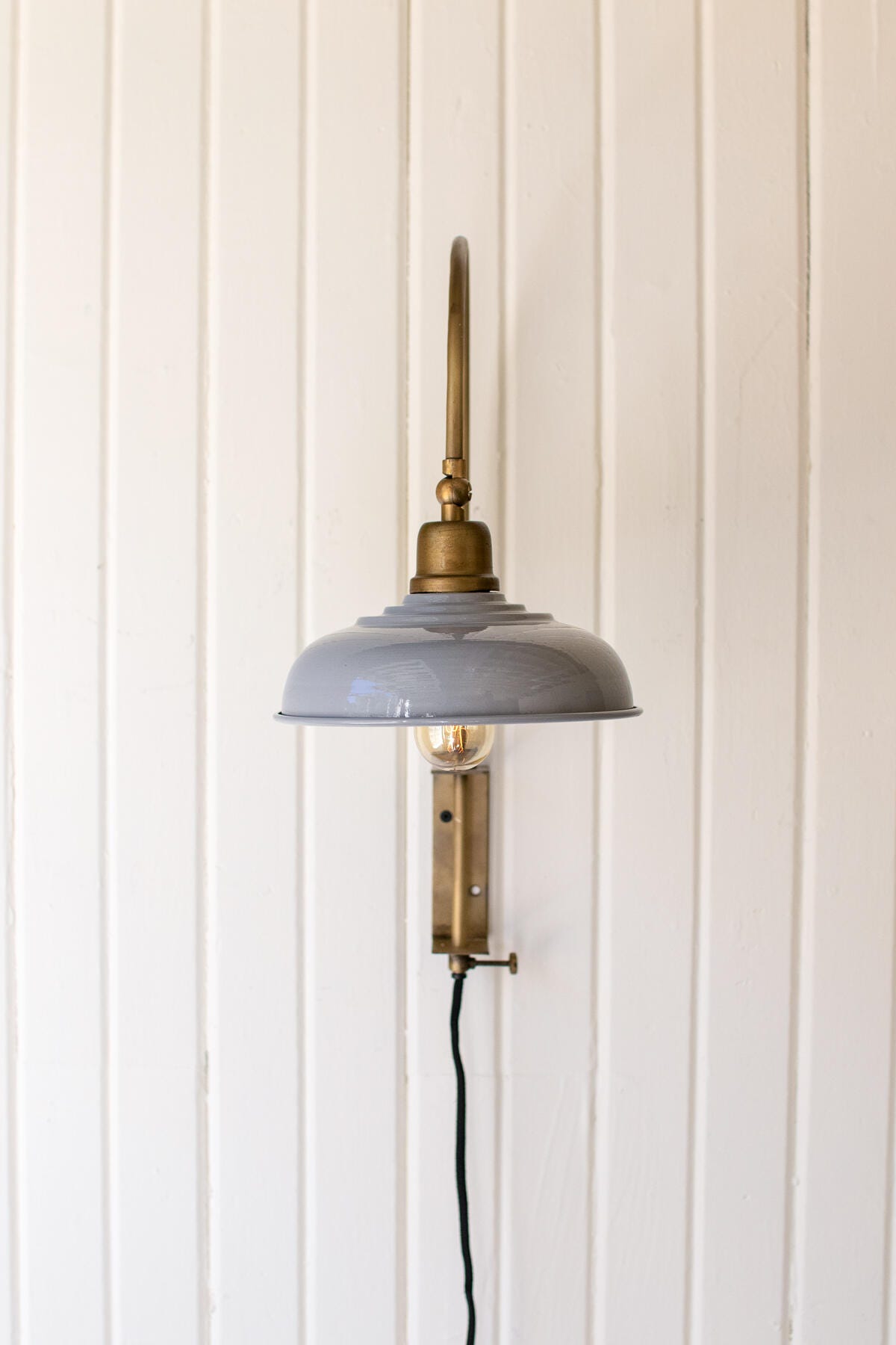Kalalou Wall Light with Gray Shade, , large
