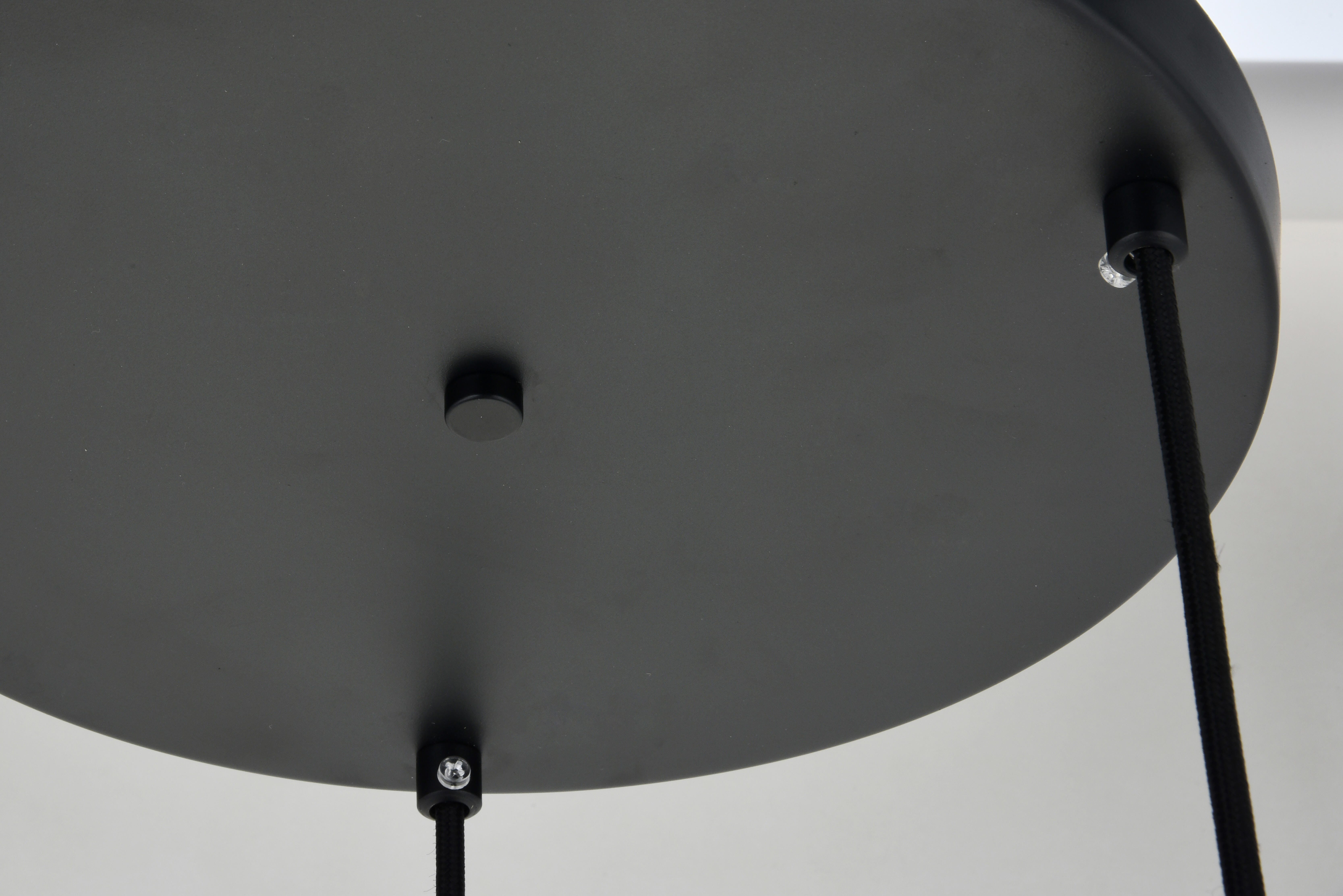 Living District Baxter 3 Lights Black Pendant With Clear Glass, Black/Clear, large