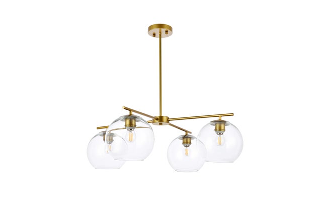 Living District Opus 4 Lights Brass Pendant