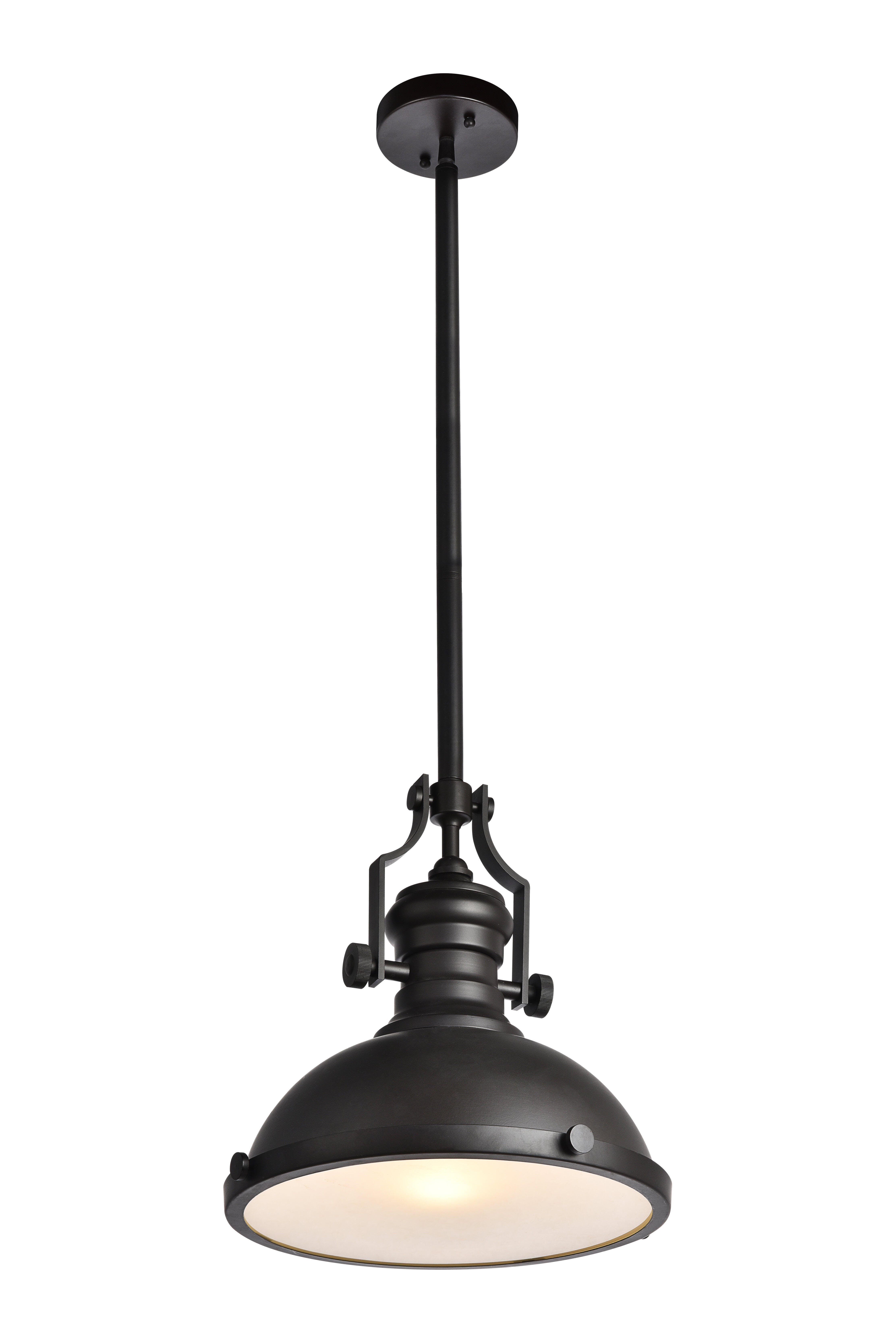 Living District Eamon 1 Light Bronze Pendant, Oil Rubbed Bronze, large