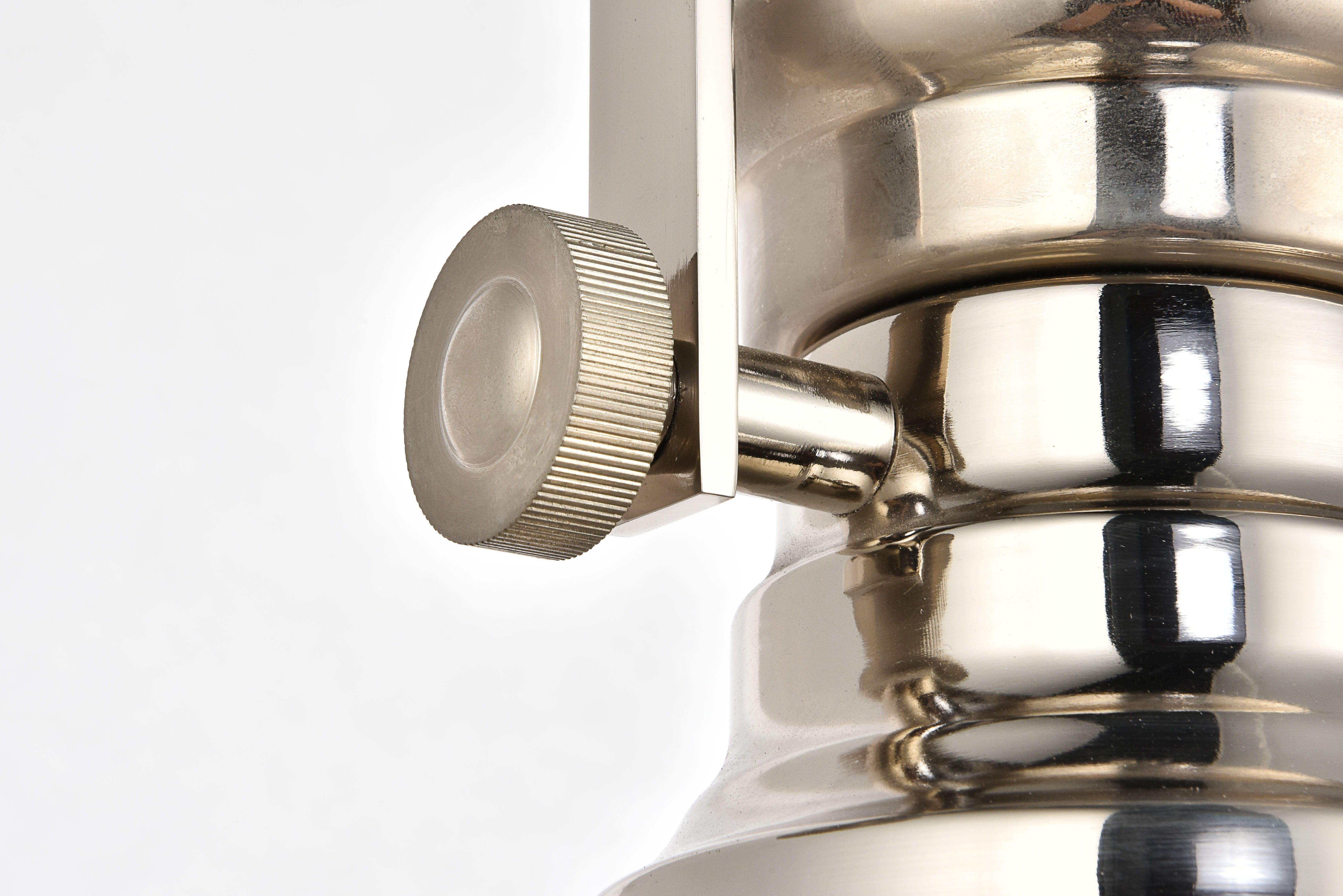 Living District Eamon 1 Light Nickel Pendant, Polished Nickel, large