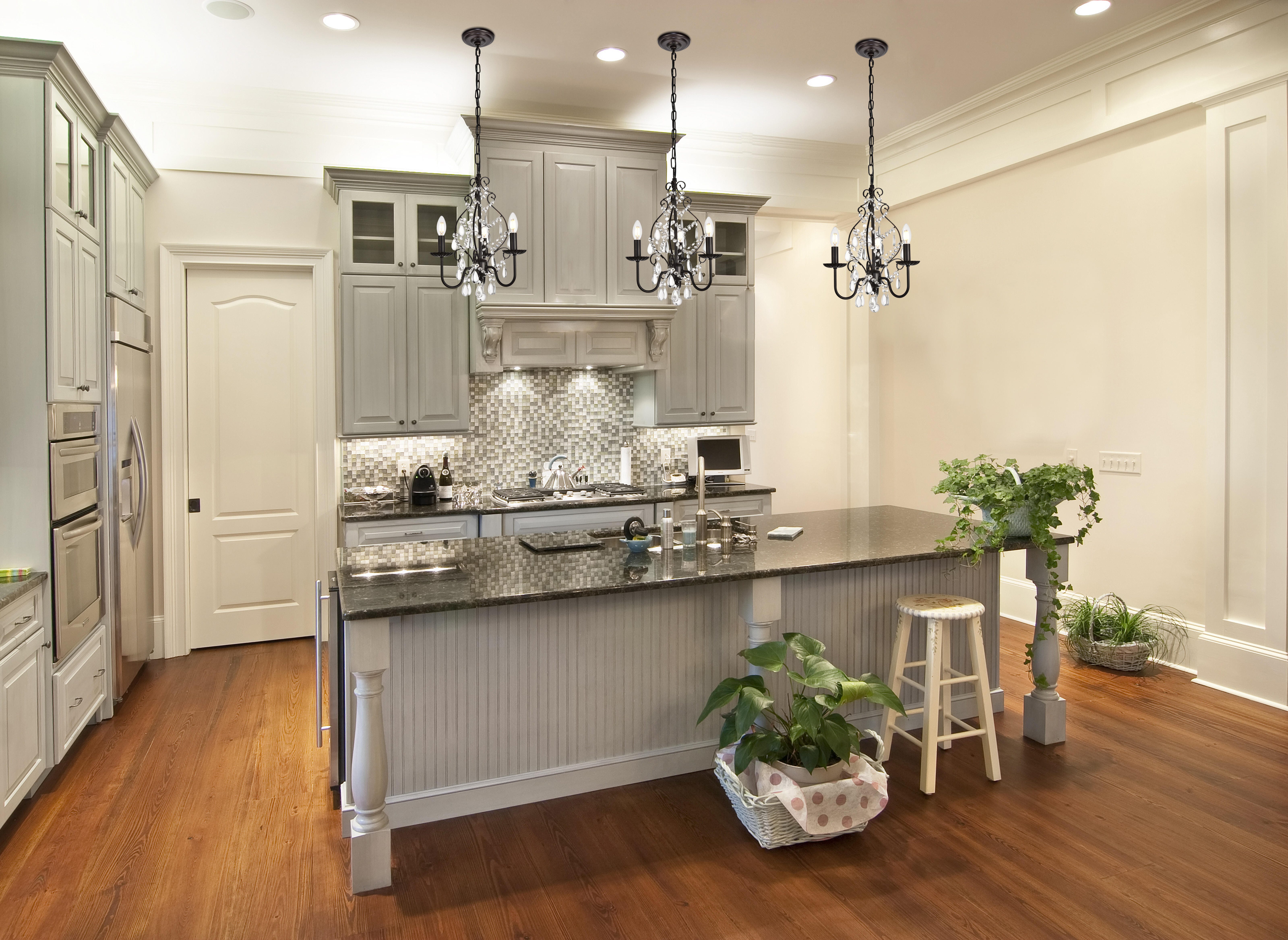 Living District Blaise 3 Light Bronze Pendant, , rollover