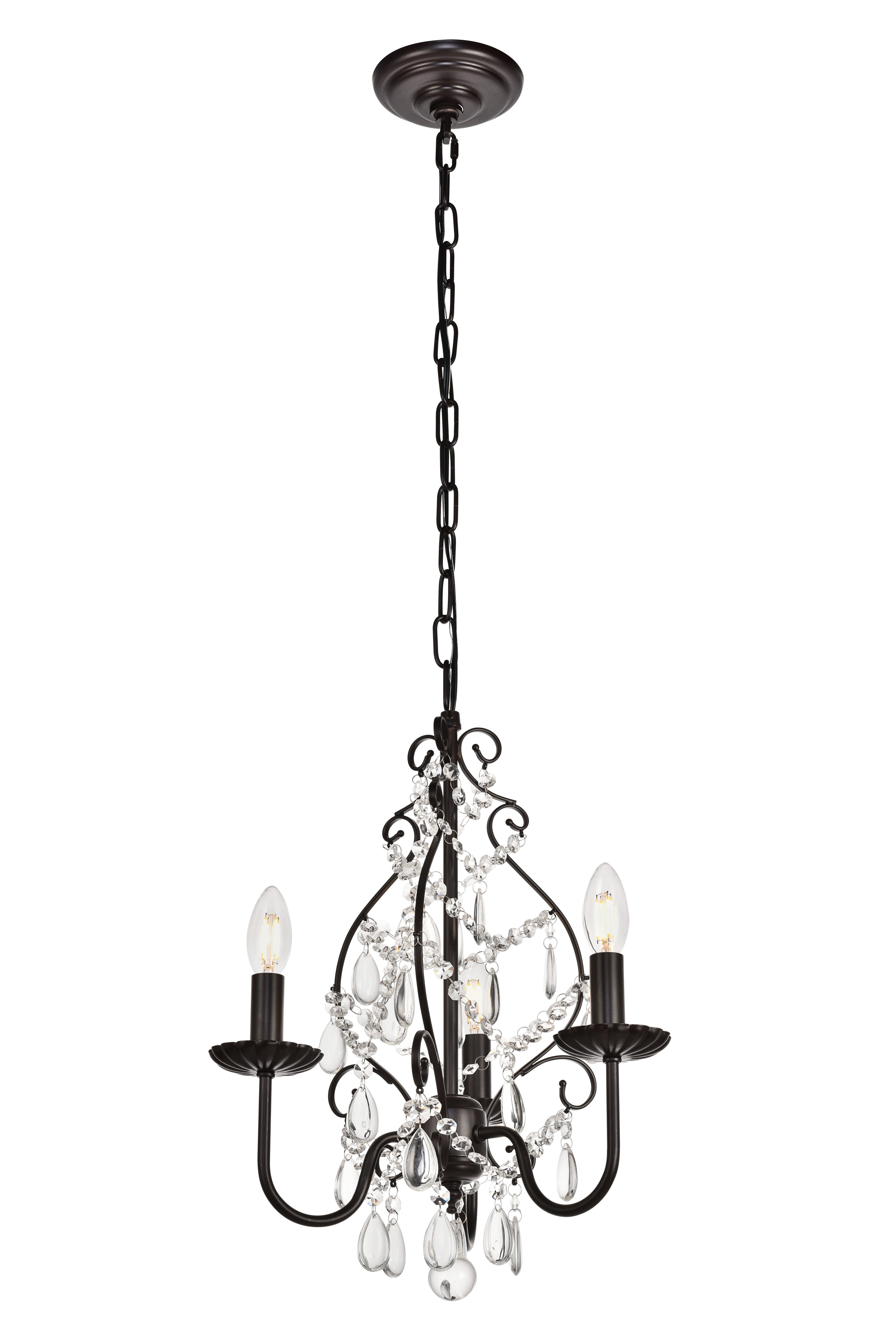 Living District Blaise 3 Light Bronze Pendant, , large