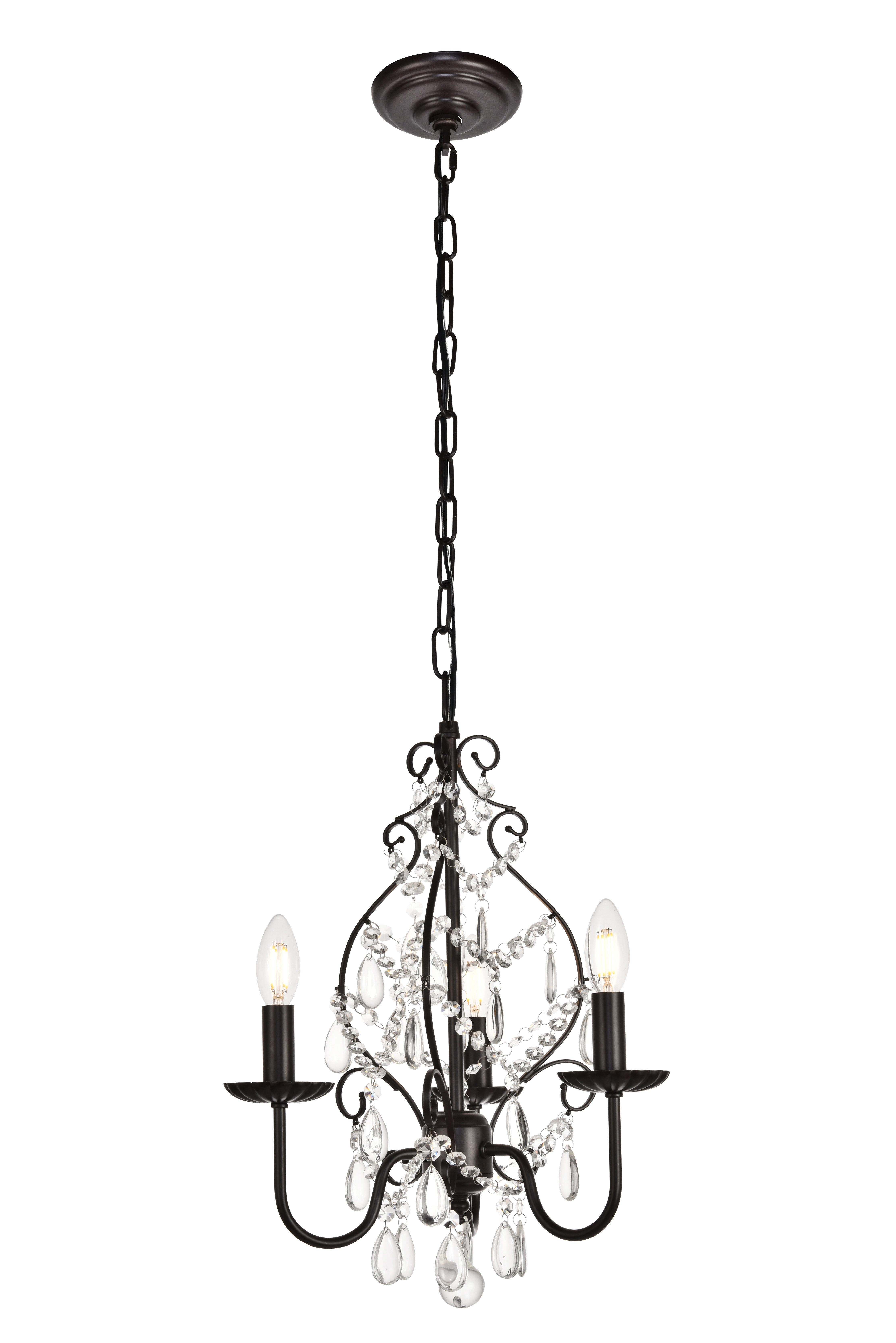 Living District Blaise 3 Light Bronze Pendant, , large