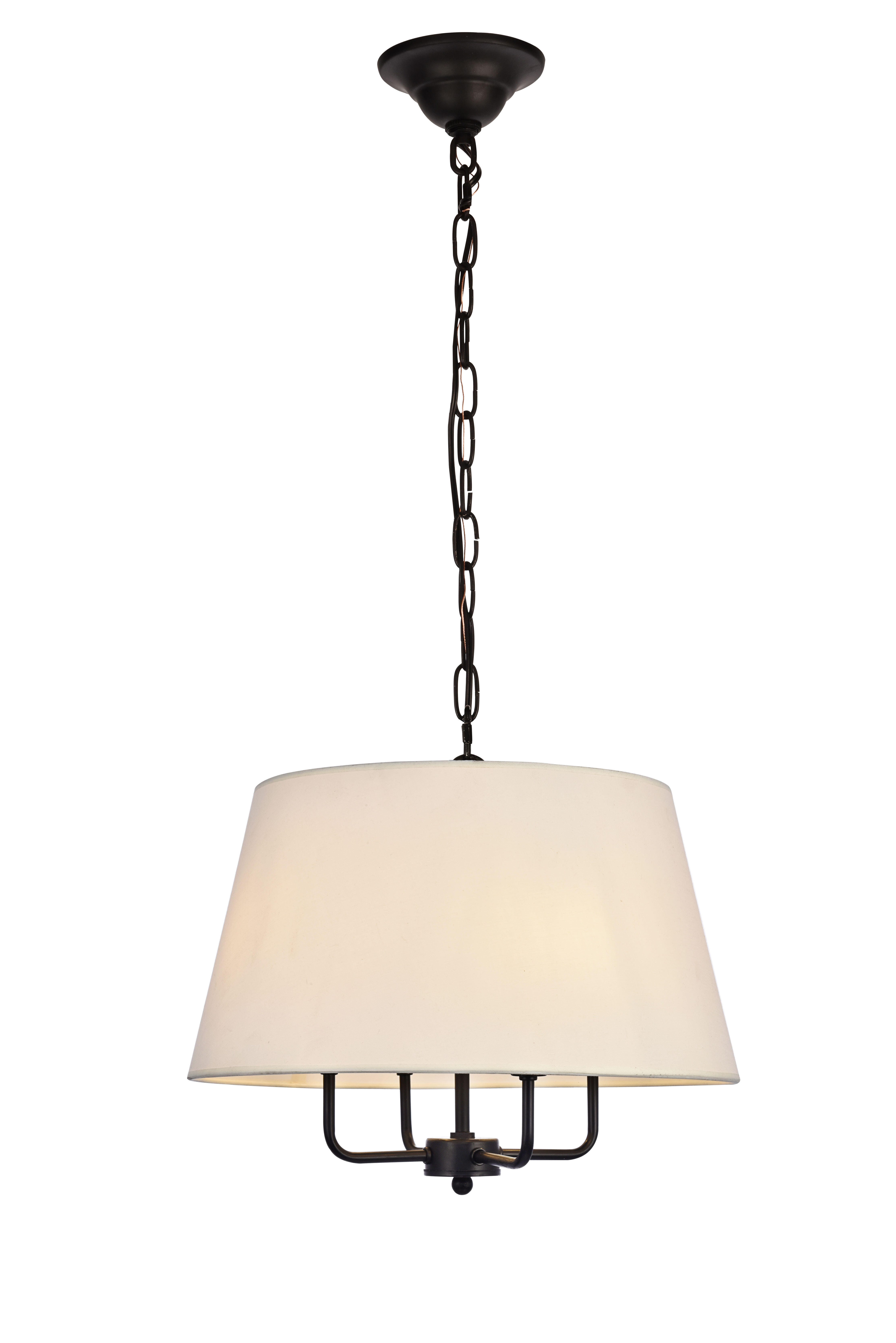 Living District Maple 4 Light Black Pendant, , large