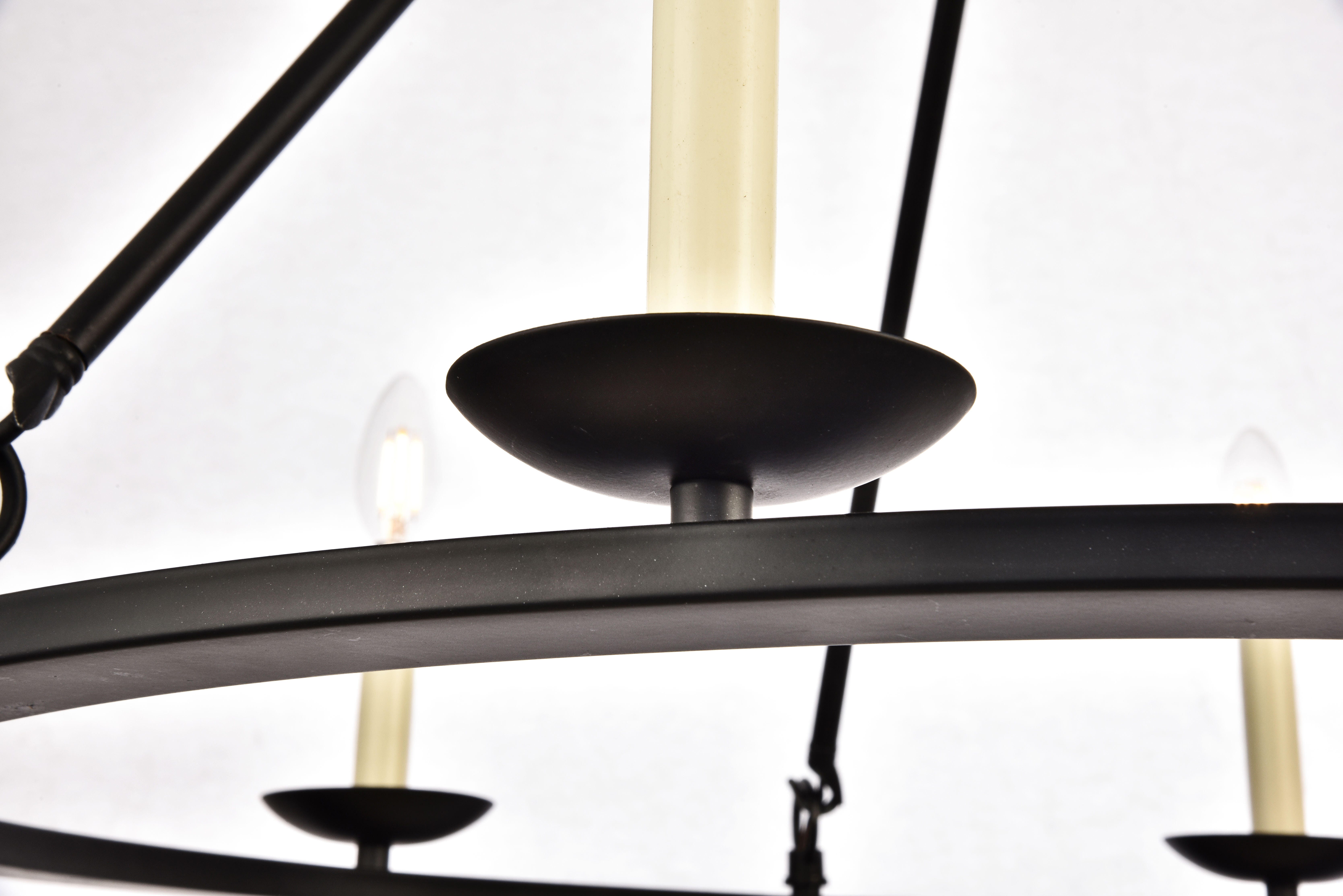 Living District Maine 6 Light Black Chandelier, , large