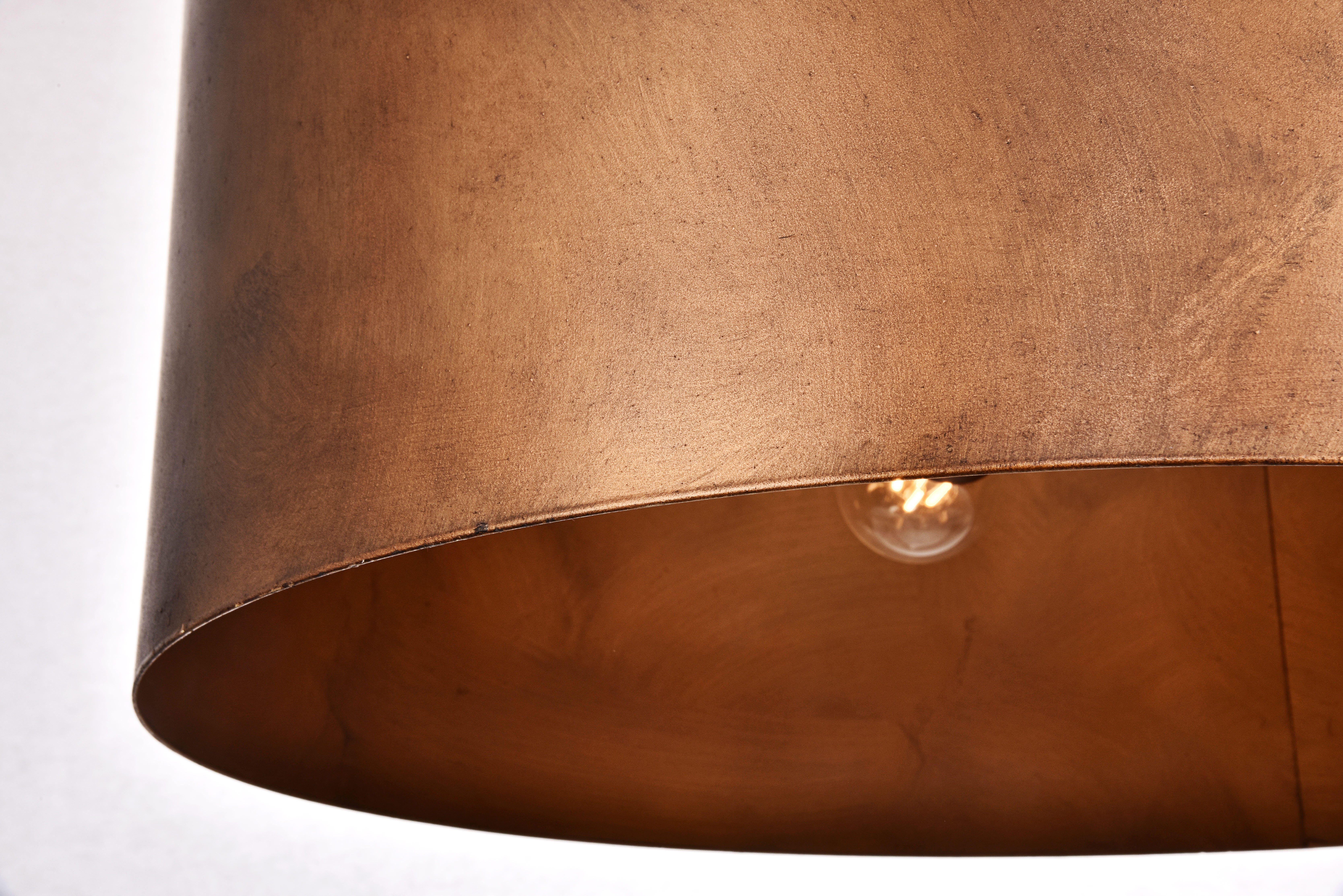 Living District Miro 3 Light Brass Pendant, Manual Brass, large