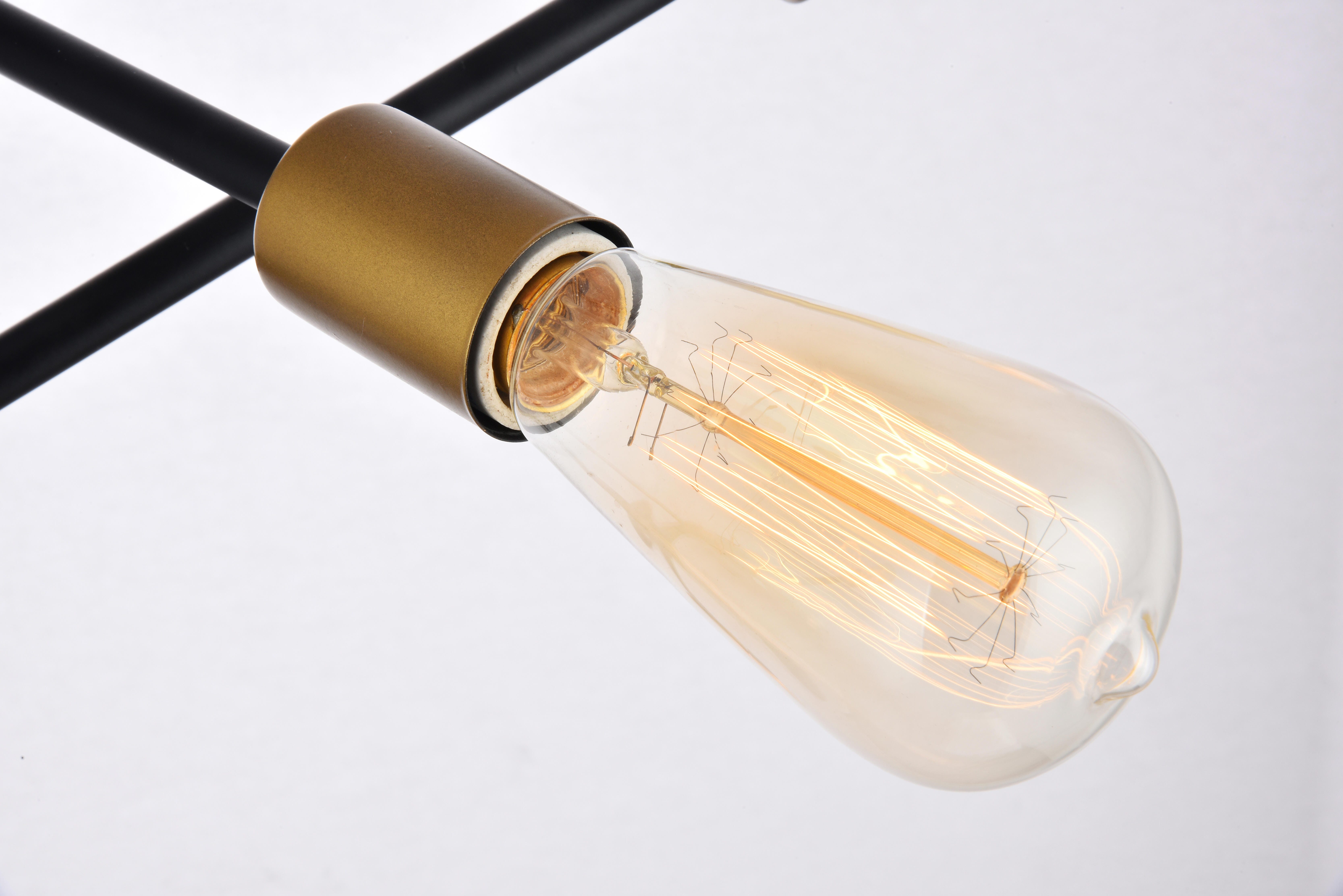 Living District Axel 6 Lights Black Pendant, , large