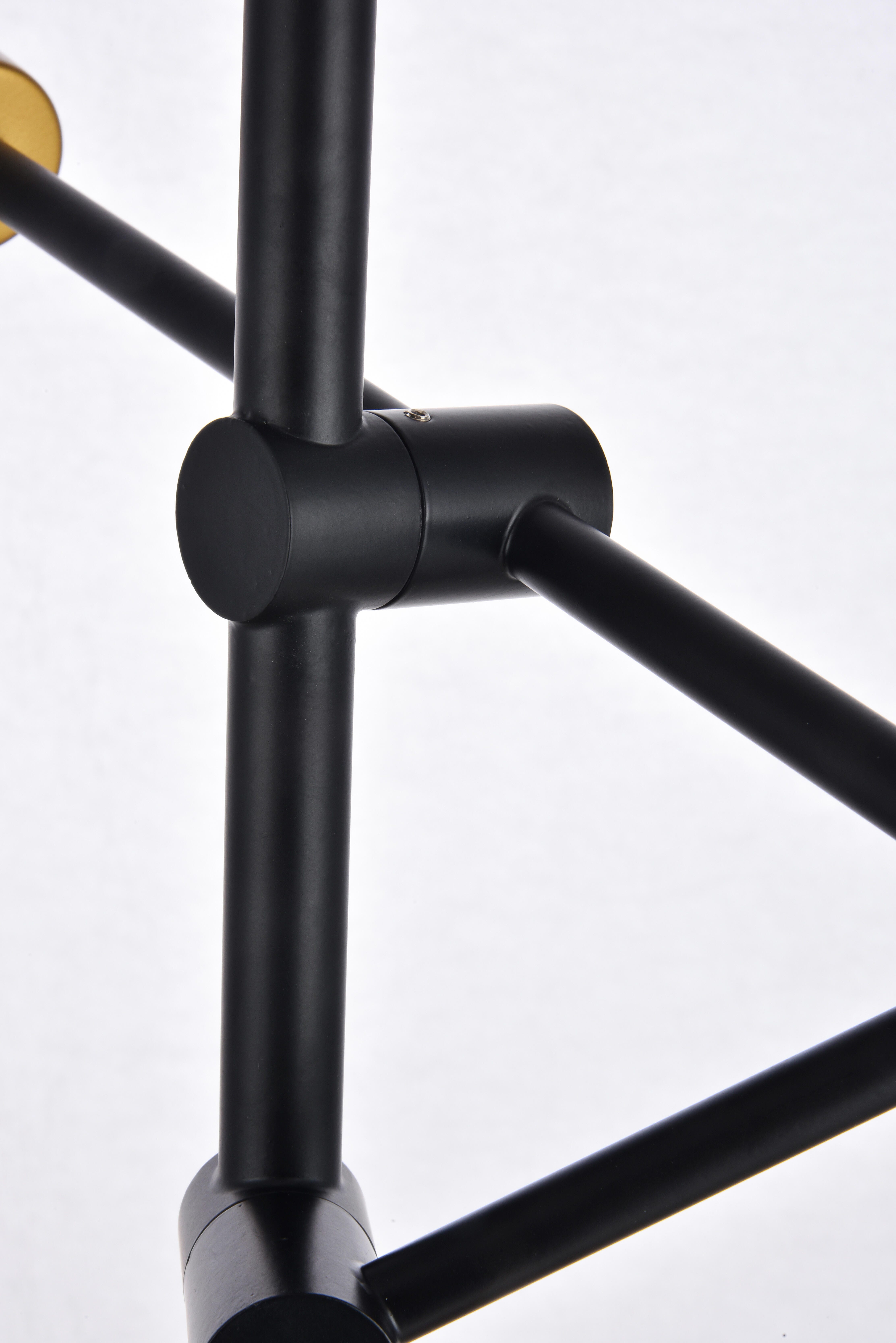 Living District Axel 6 Lights Black Pendant, , large