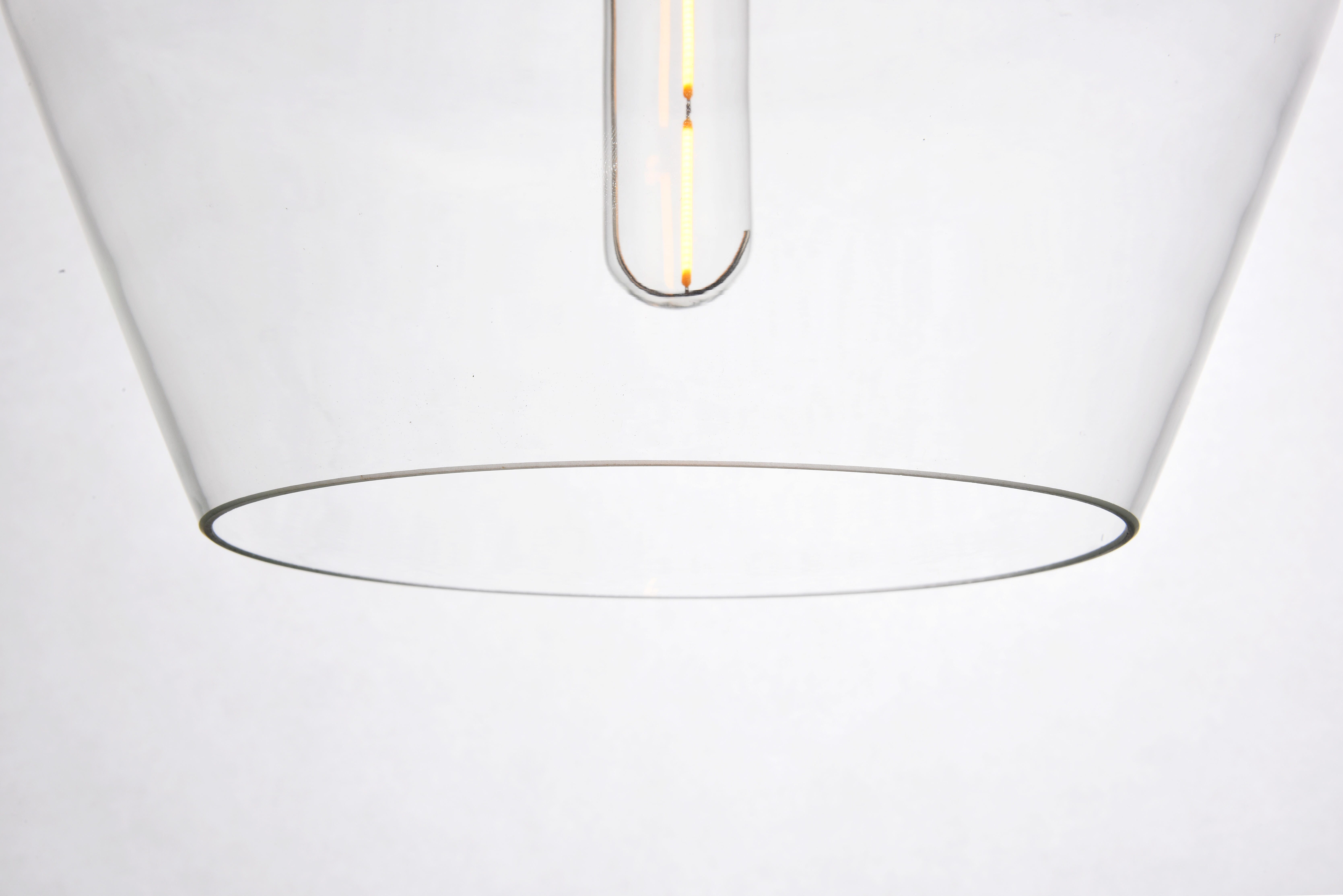 Living District Placido Collection Pendant D9.8 H9.3 Lt:1 Black And Clear Finish, , large