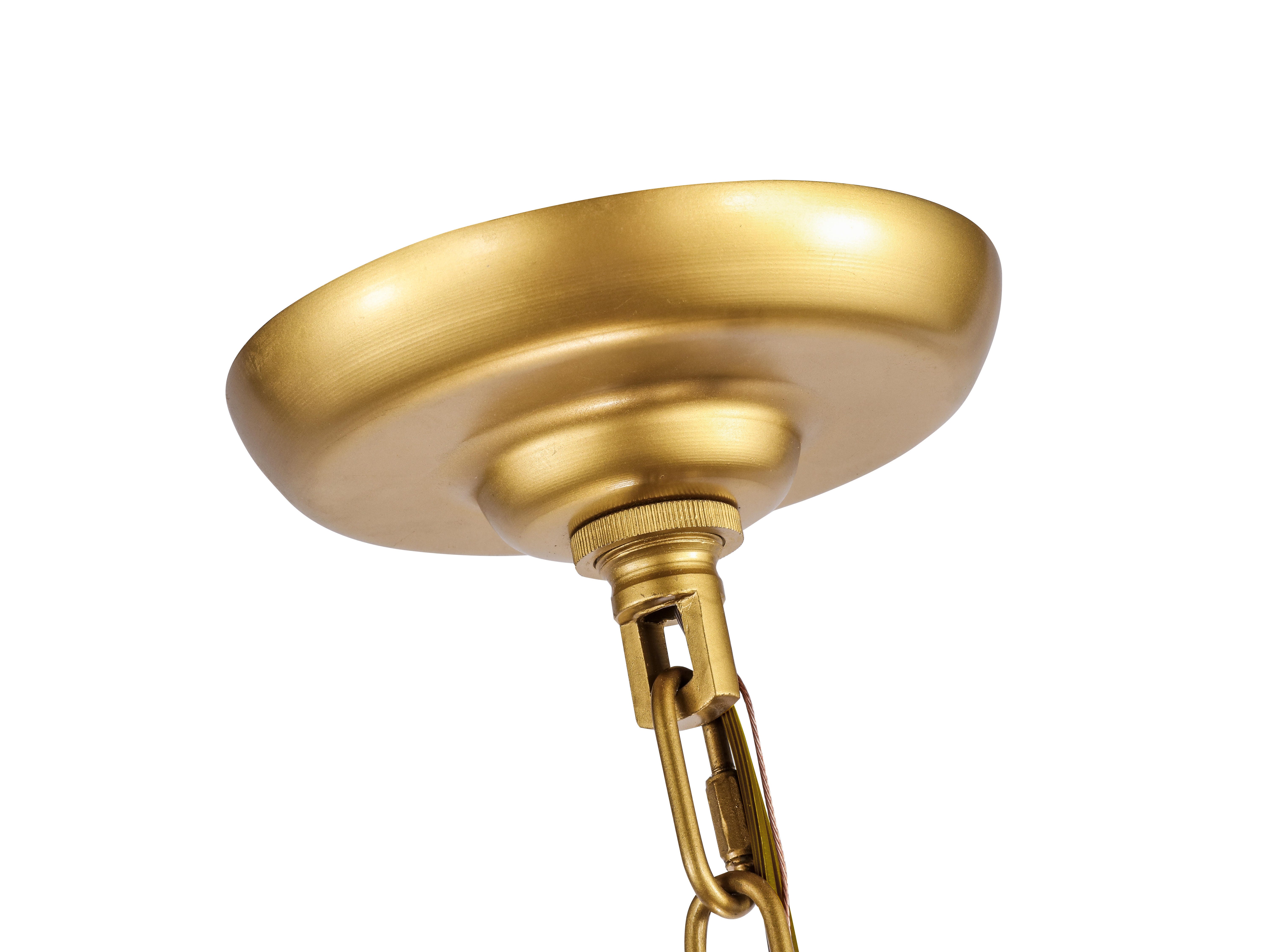 Living District Nolan 6 Light Brass Pendant, Brass, large
