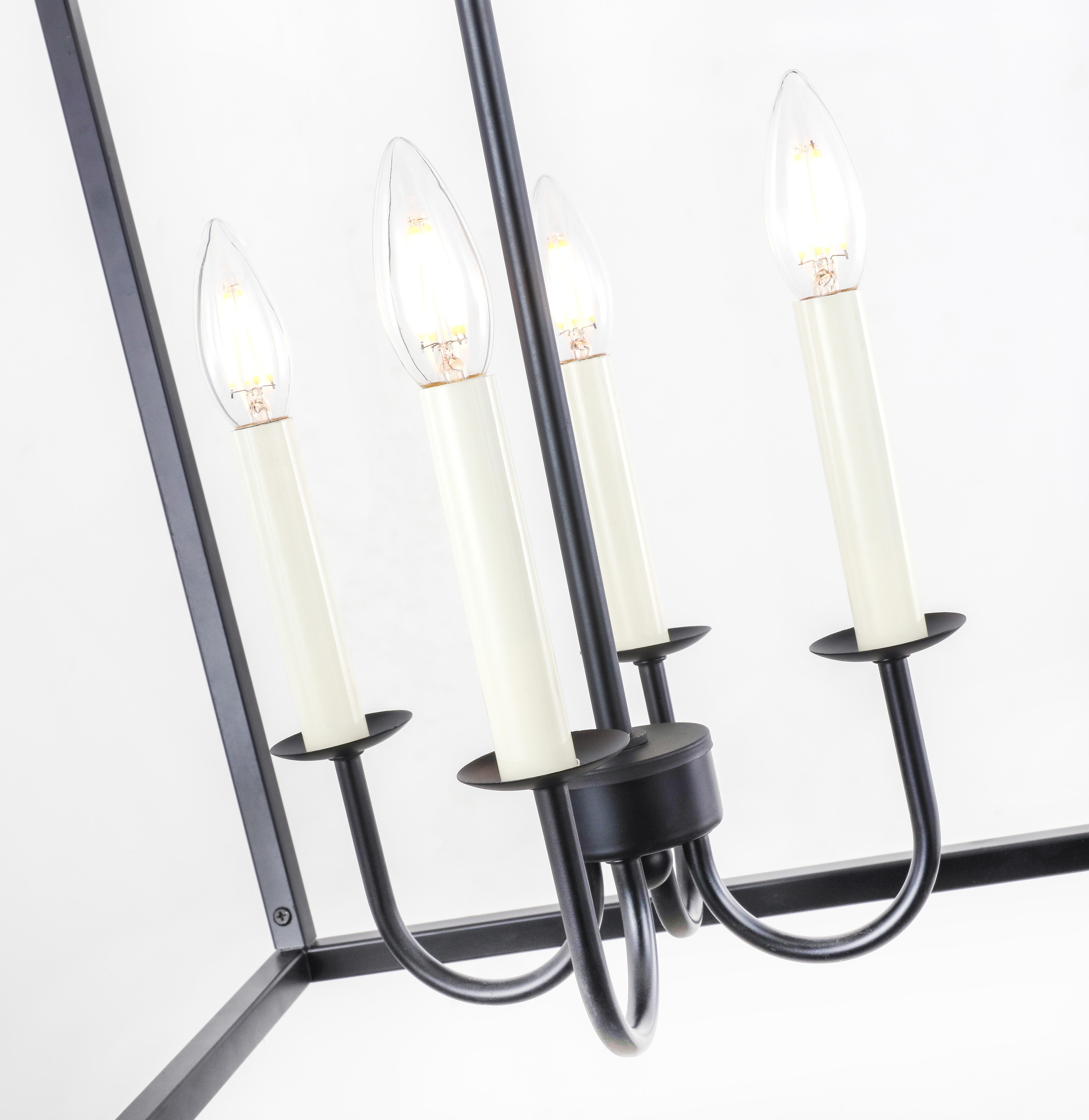 Living District Maddox 4 Light Black Pendant, , large