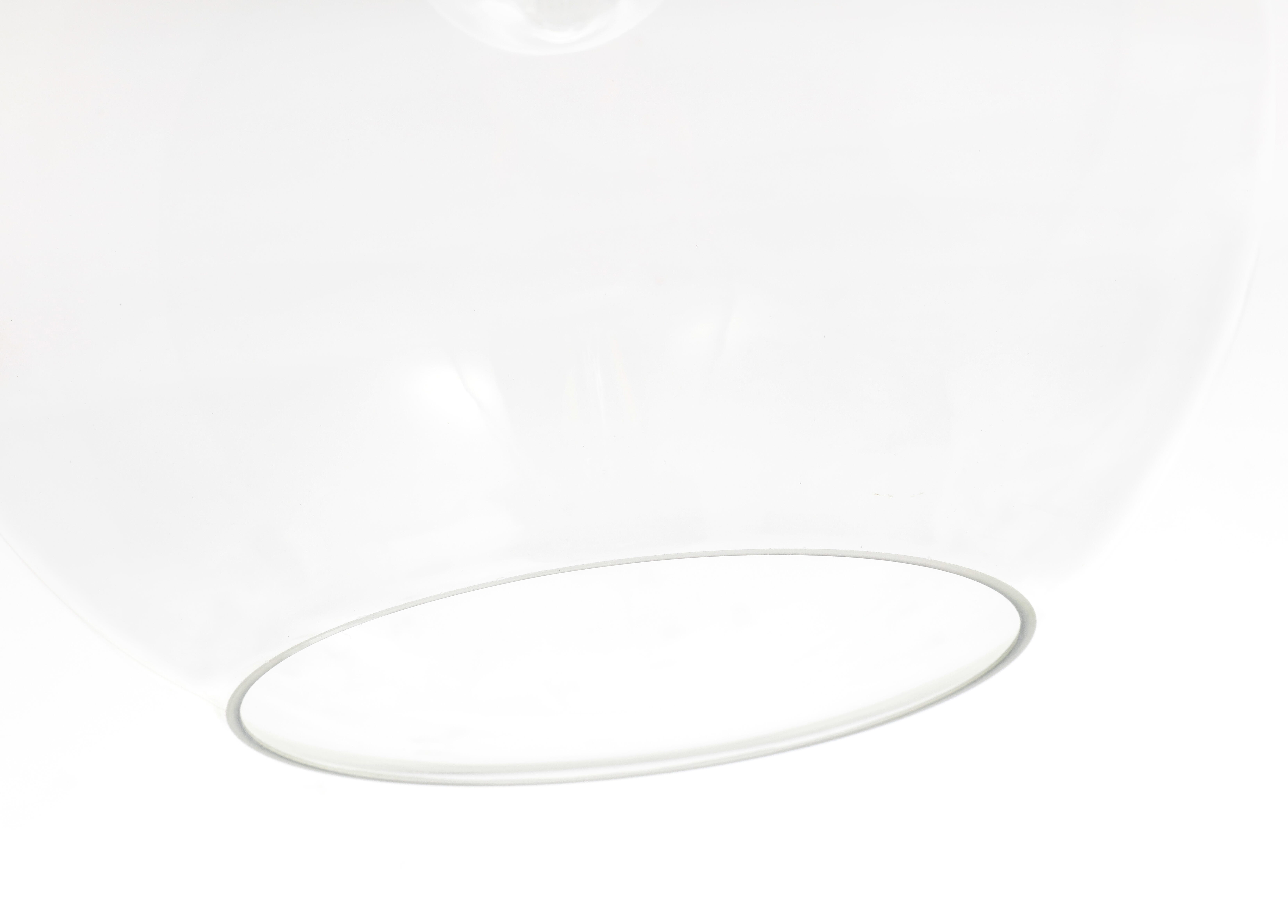 Living District Emett 1 Light Brass And Clear Glass Pendant, Brass/Clear, large