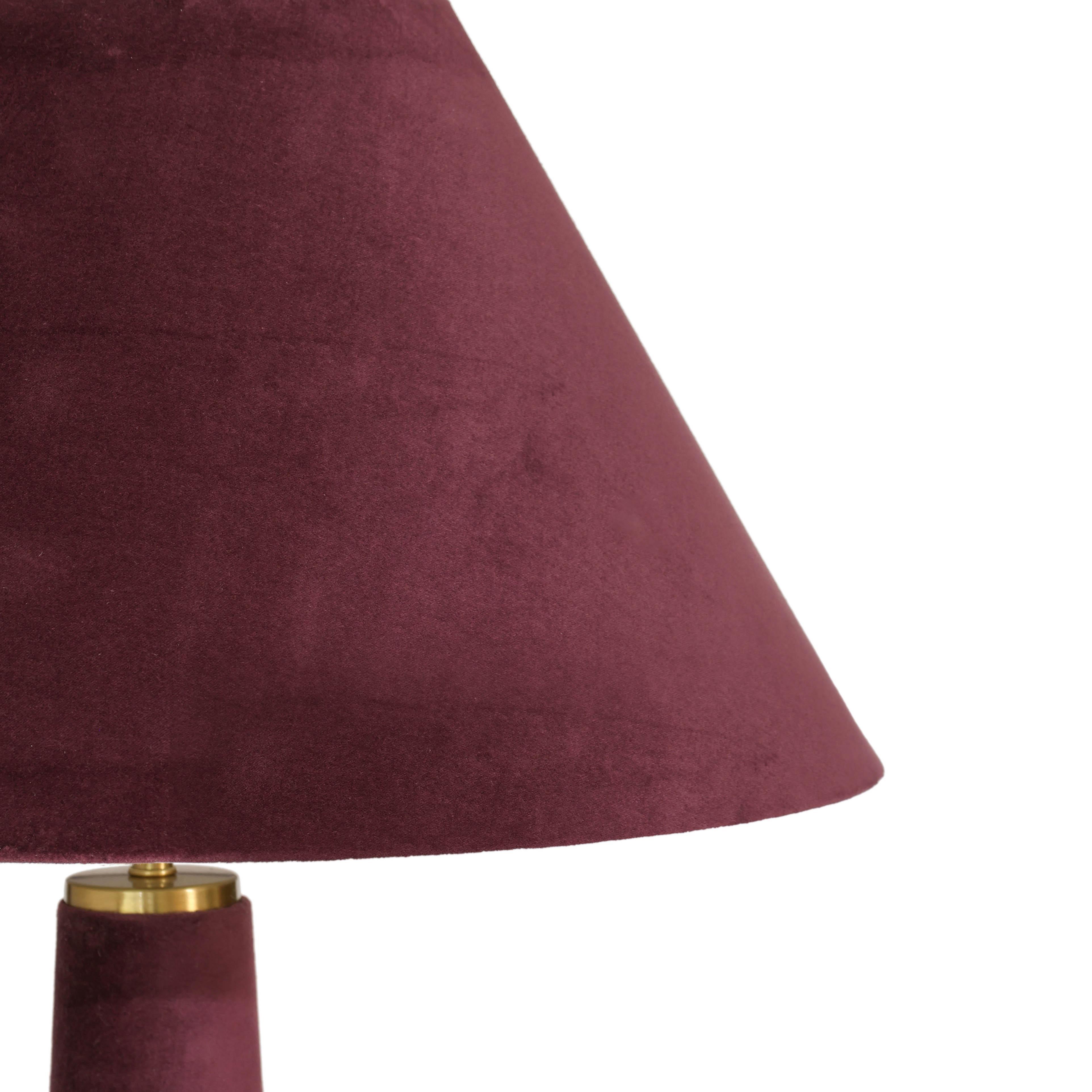 TOV Furniture Graham Floor Lamp, Burgundy, large