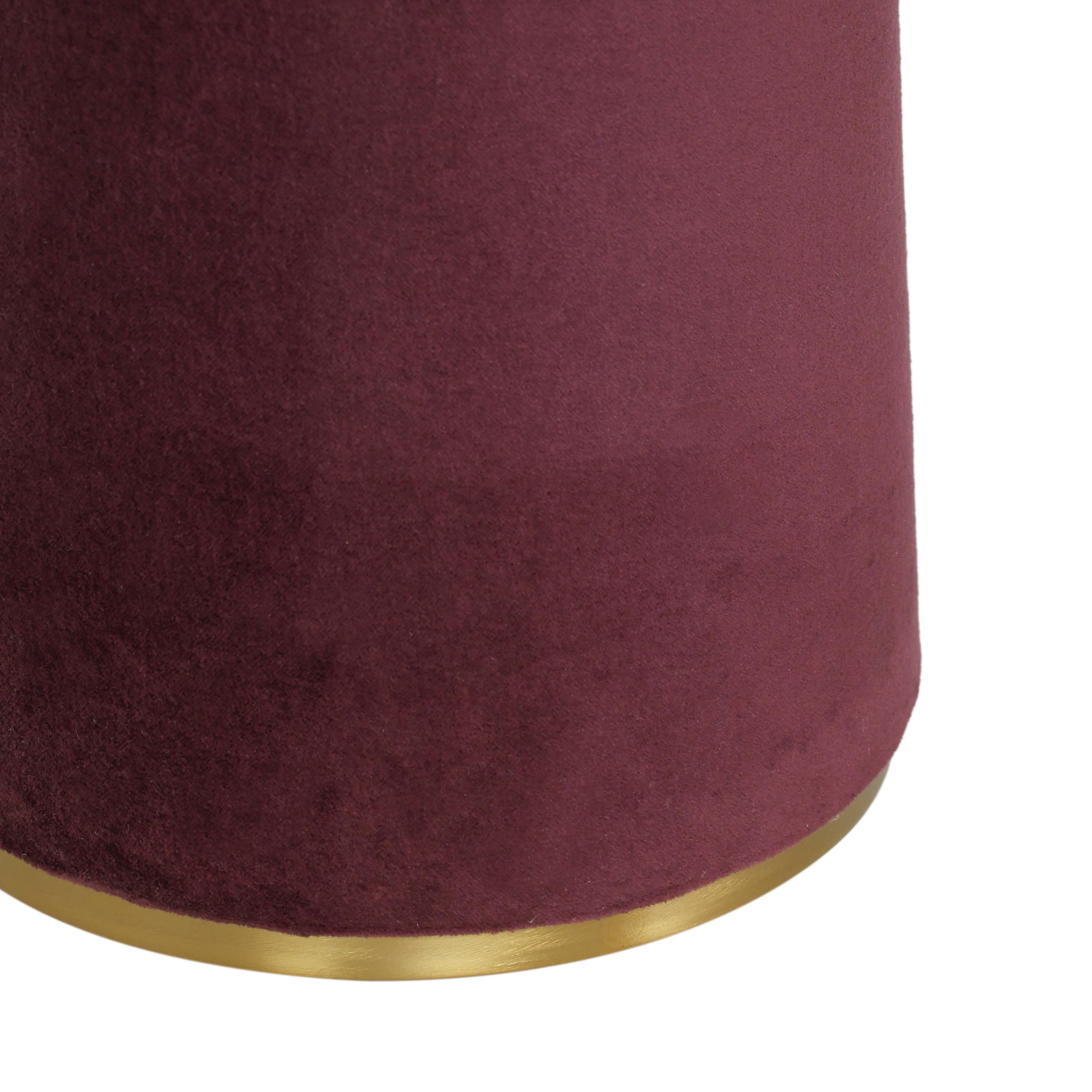 TOV Furniture Graham Floor Lamp, Burgundy, large