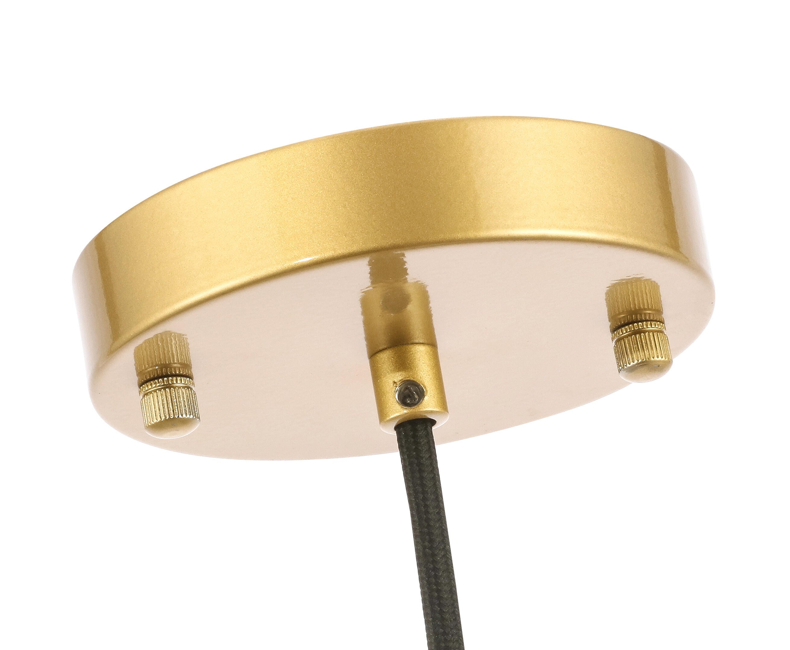 Living District Lyle 1 Light Brass And Frosted White Glass Pendant, Brass/Frosted White, large