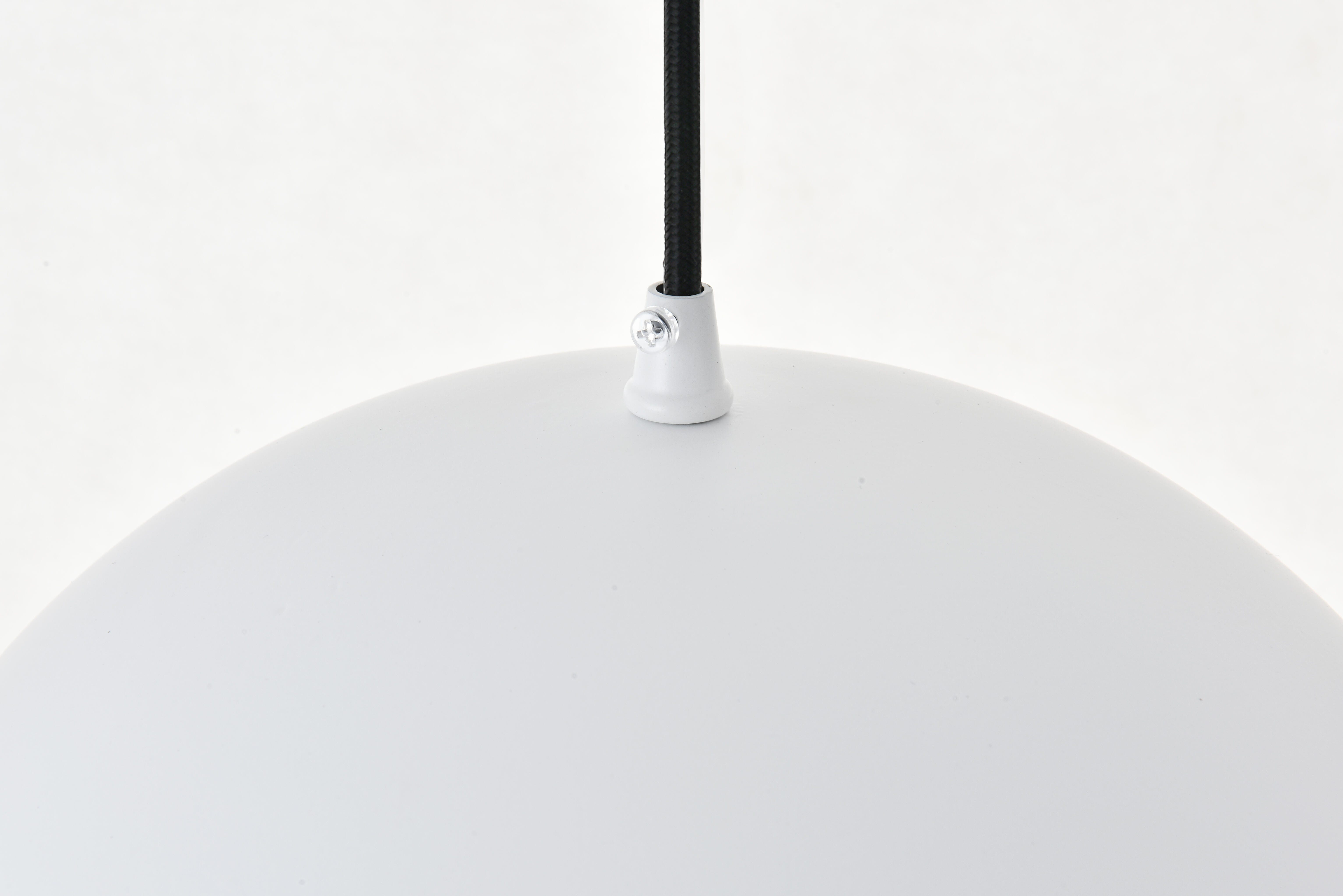 Living District Forte 1 Light White Pendant, , large