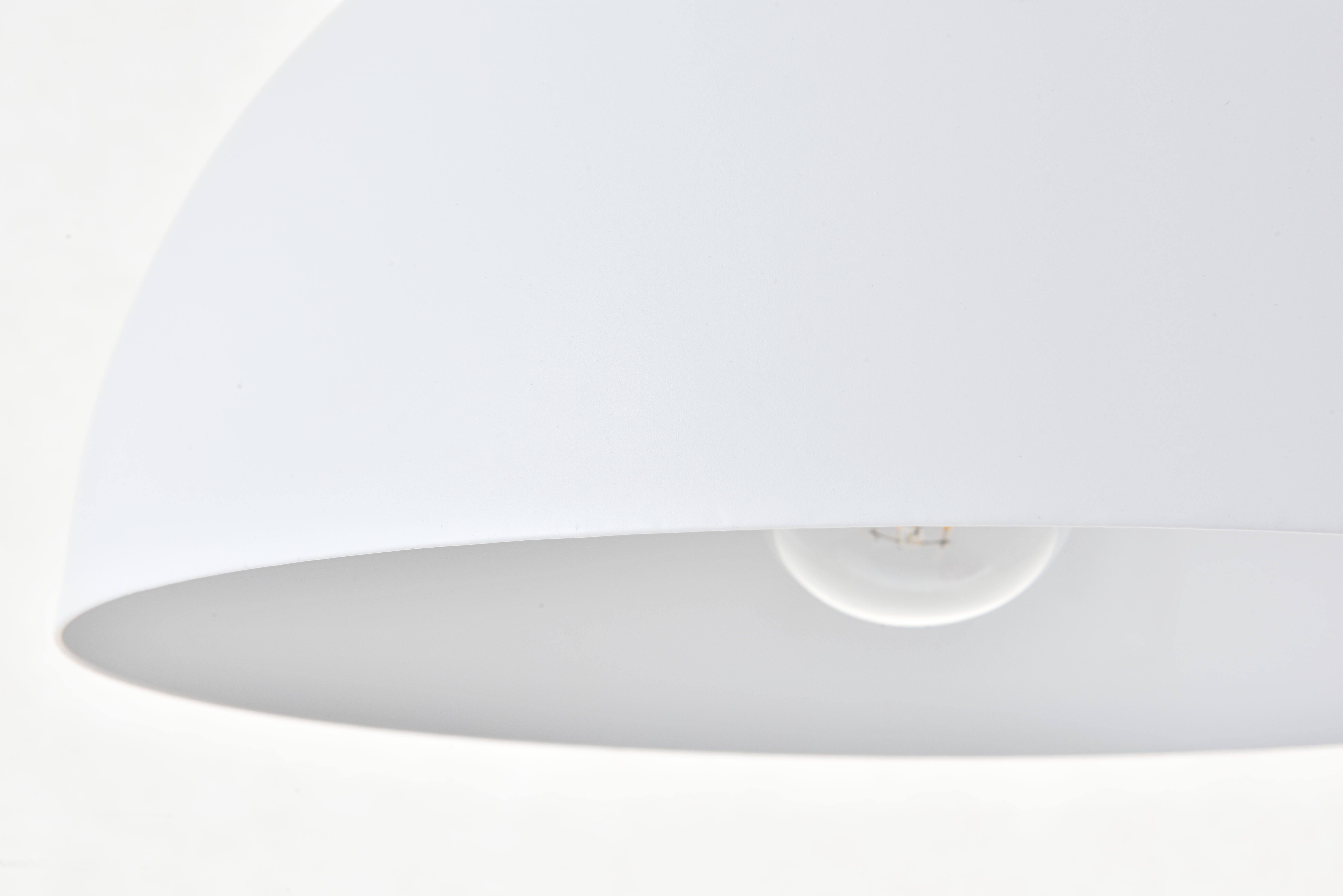 Living District Forte 1 Light White Pendant, , large