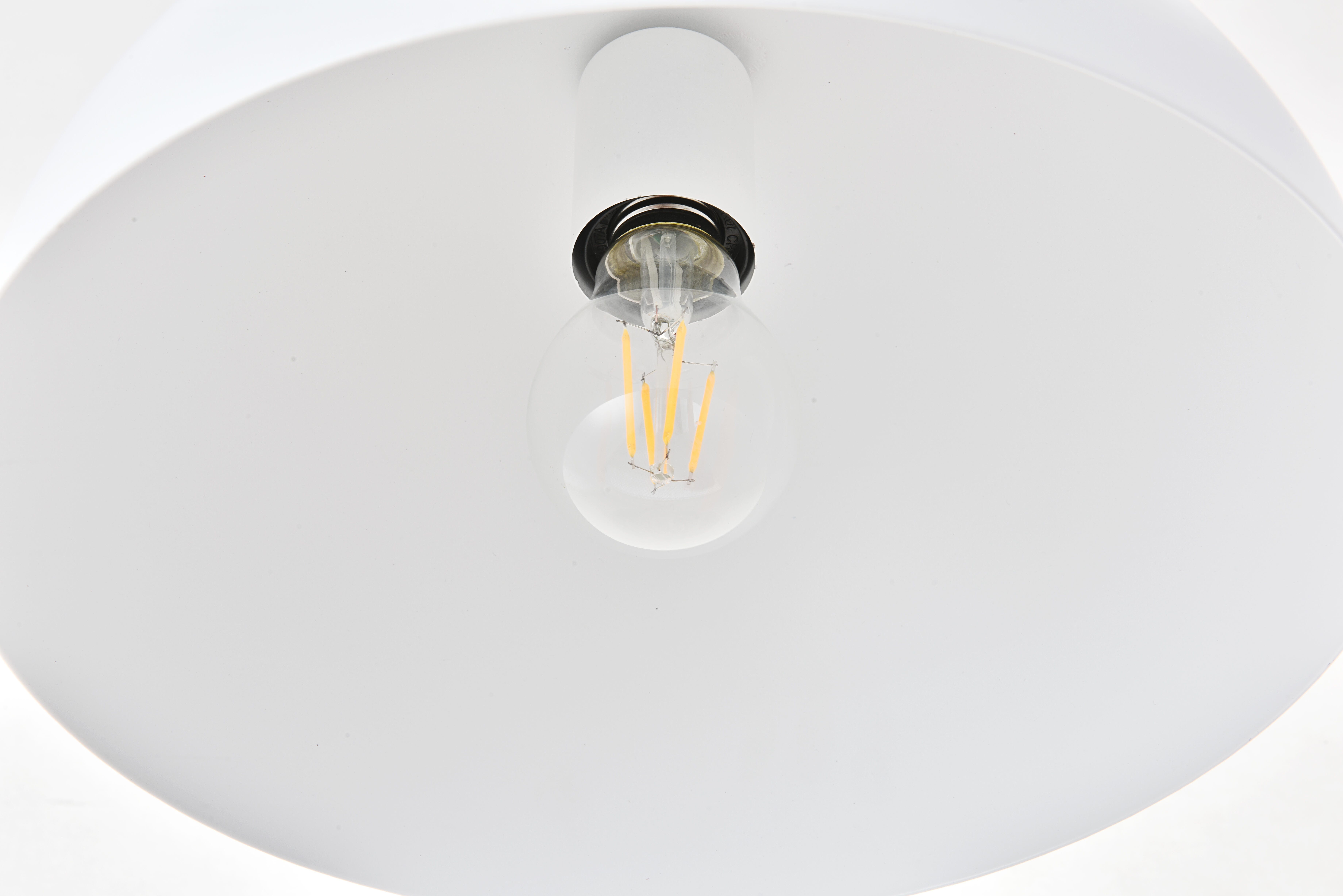 Living District Forte 1 Light White Pendant, , large