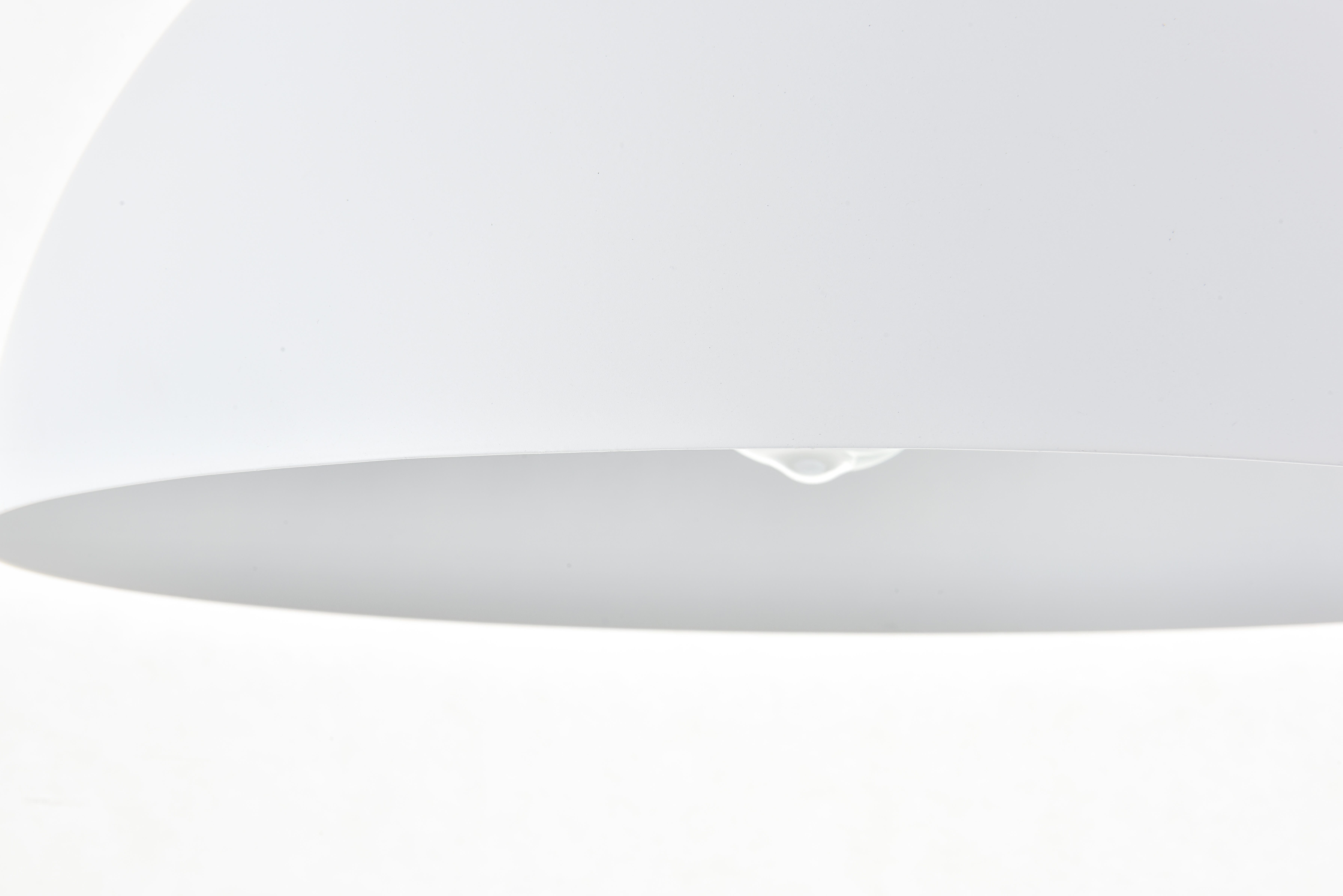 Living District Forte 1 Light White Pendant, White, large