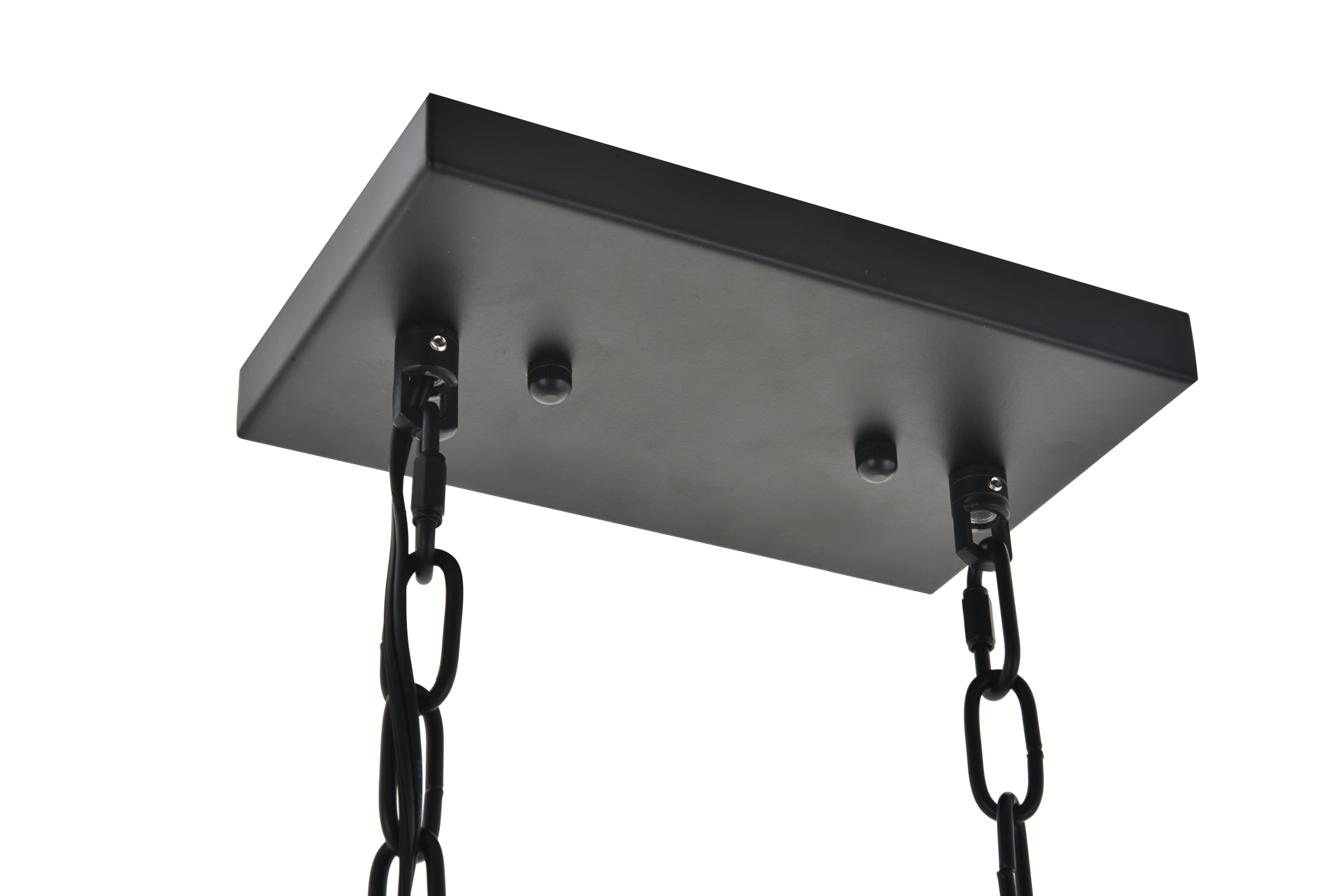 Living District Resolute 3 Light Brass And Black Pendant, Brass/Black, large
