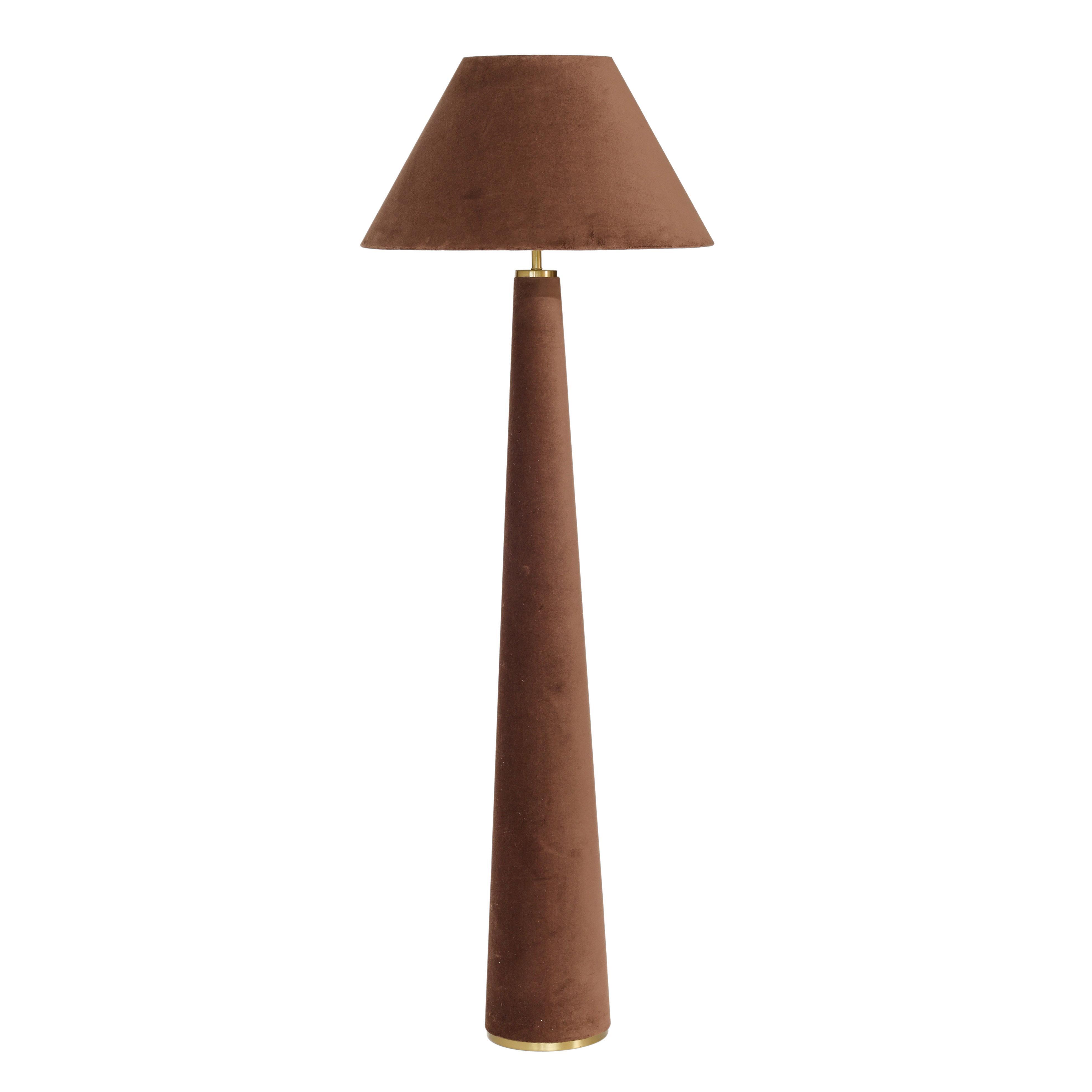 TOV Furniture Graham Floor Lamp, Chocolate Brown, large