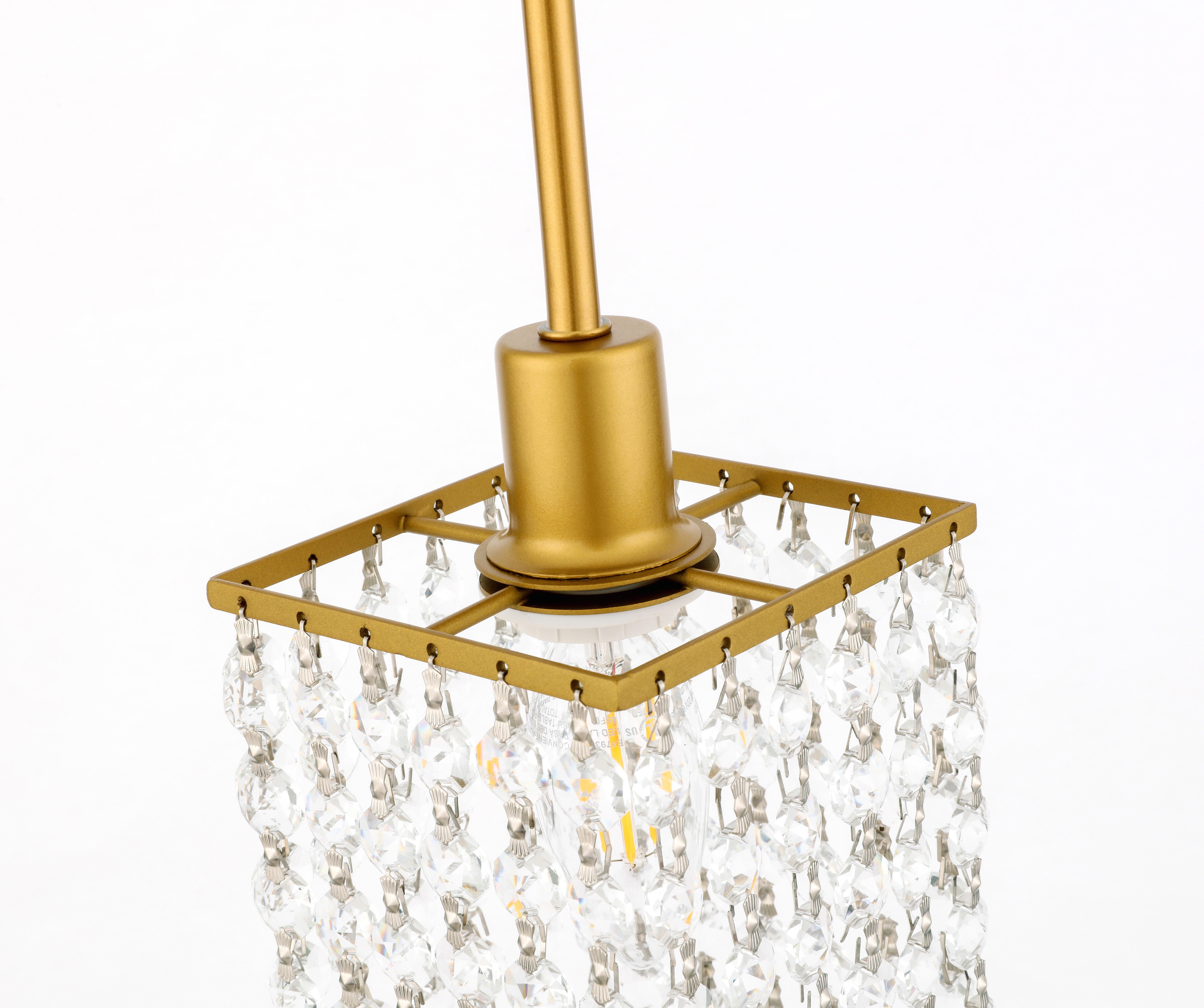 Living District Taylor 1 Light Brass Pendant, , large