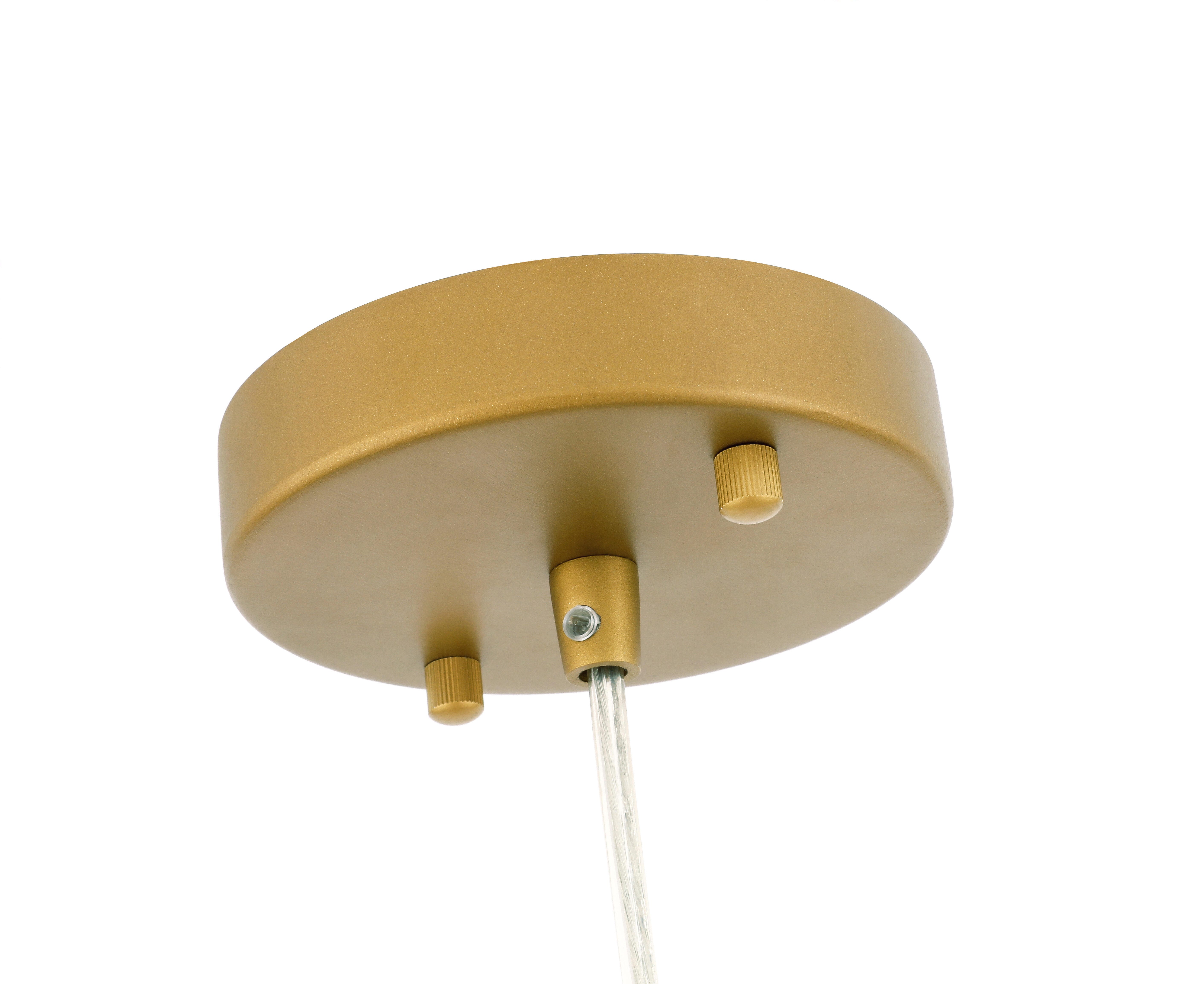 Living District Taylor 1 Light Brass Pendant, , large