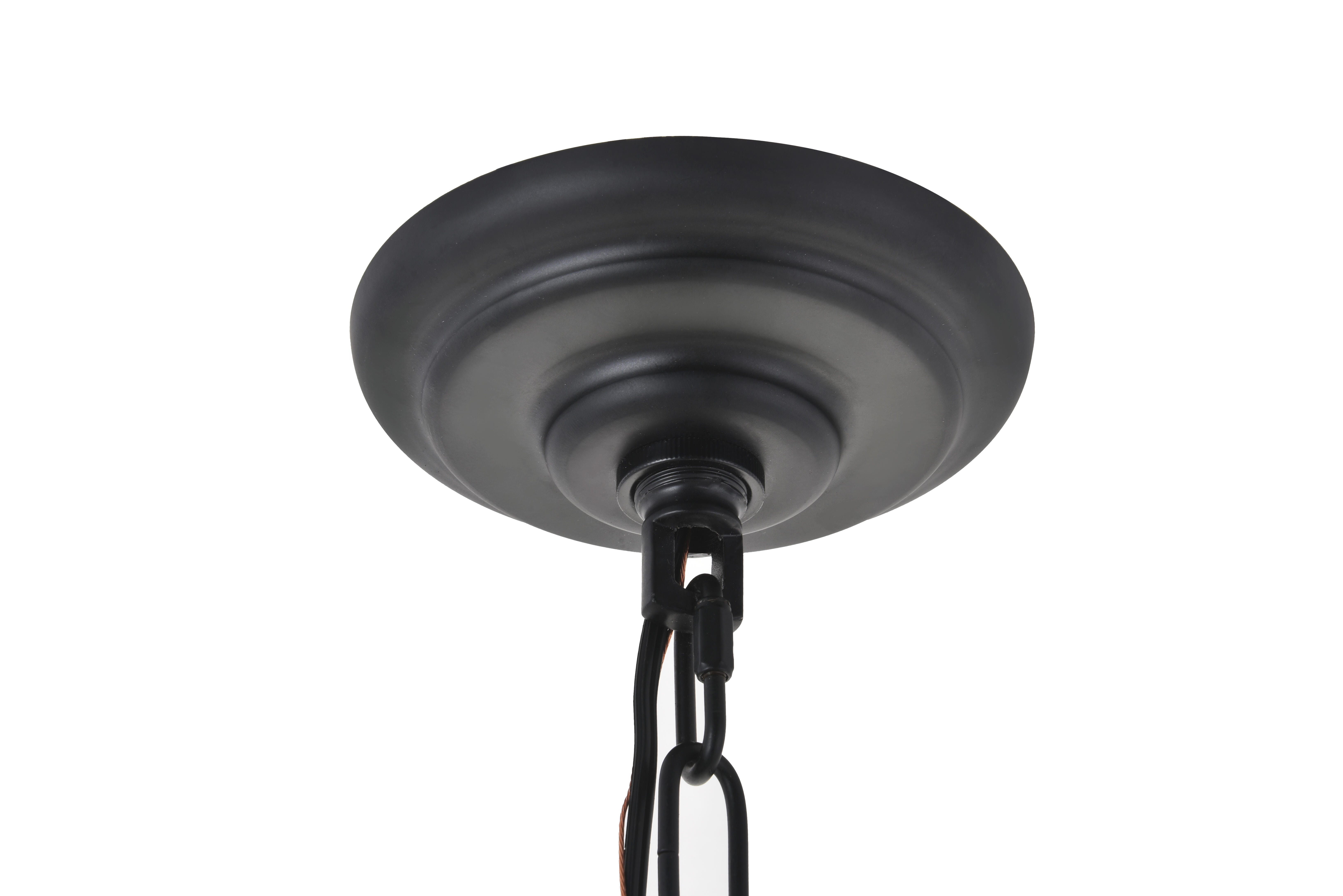 Living District Rohan 8 Light Matte Black Pendant, Matte Black, large