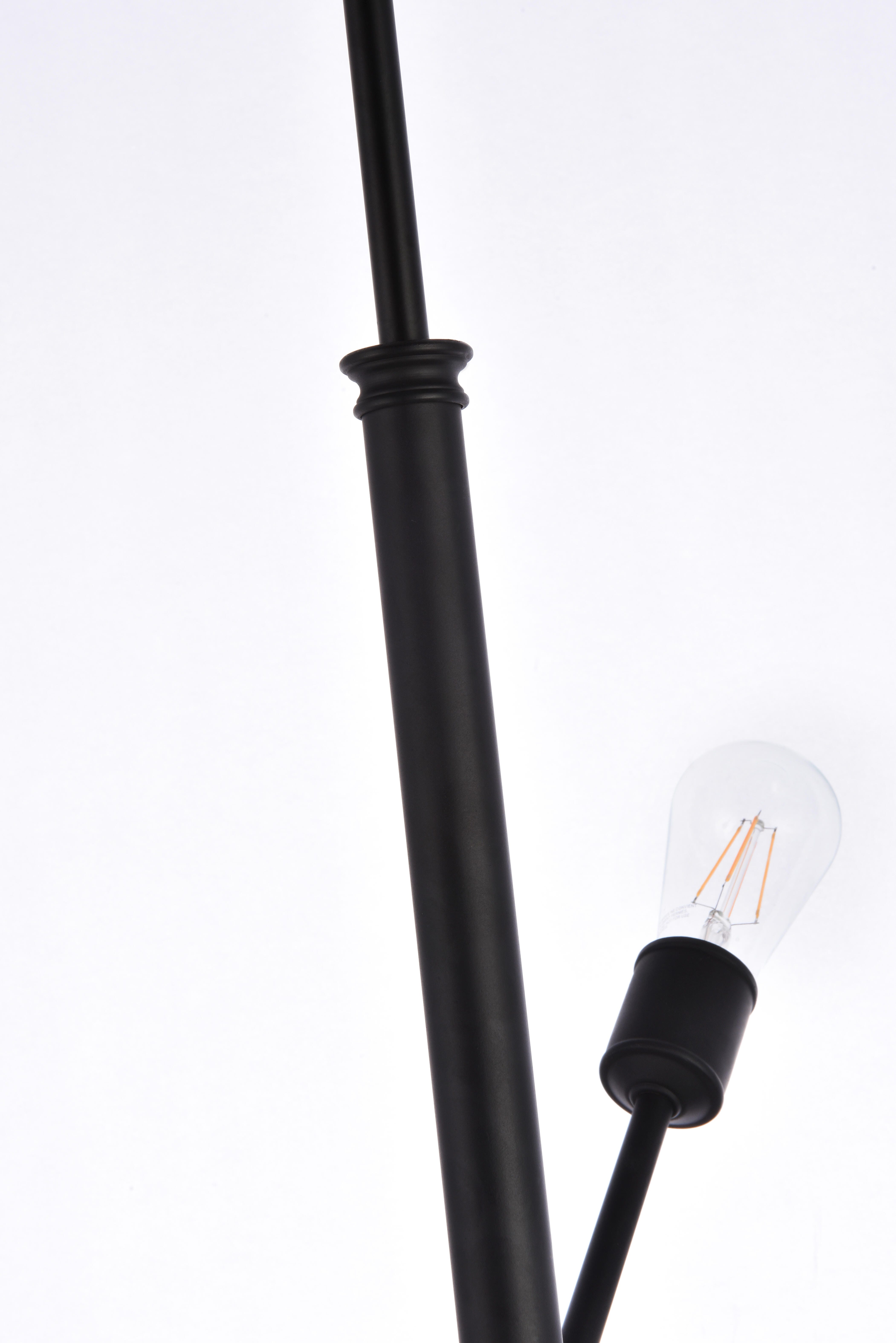 Living District Axel 10 Lights Black Pendant With Hanging Rod, , large
