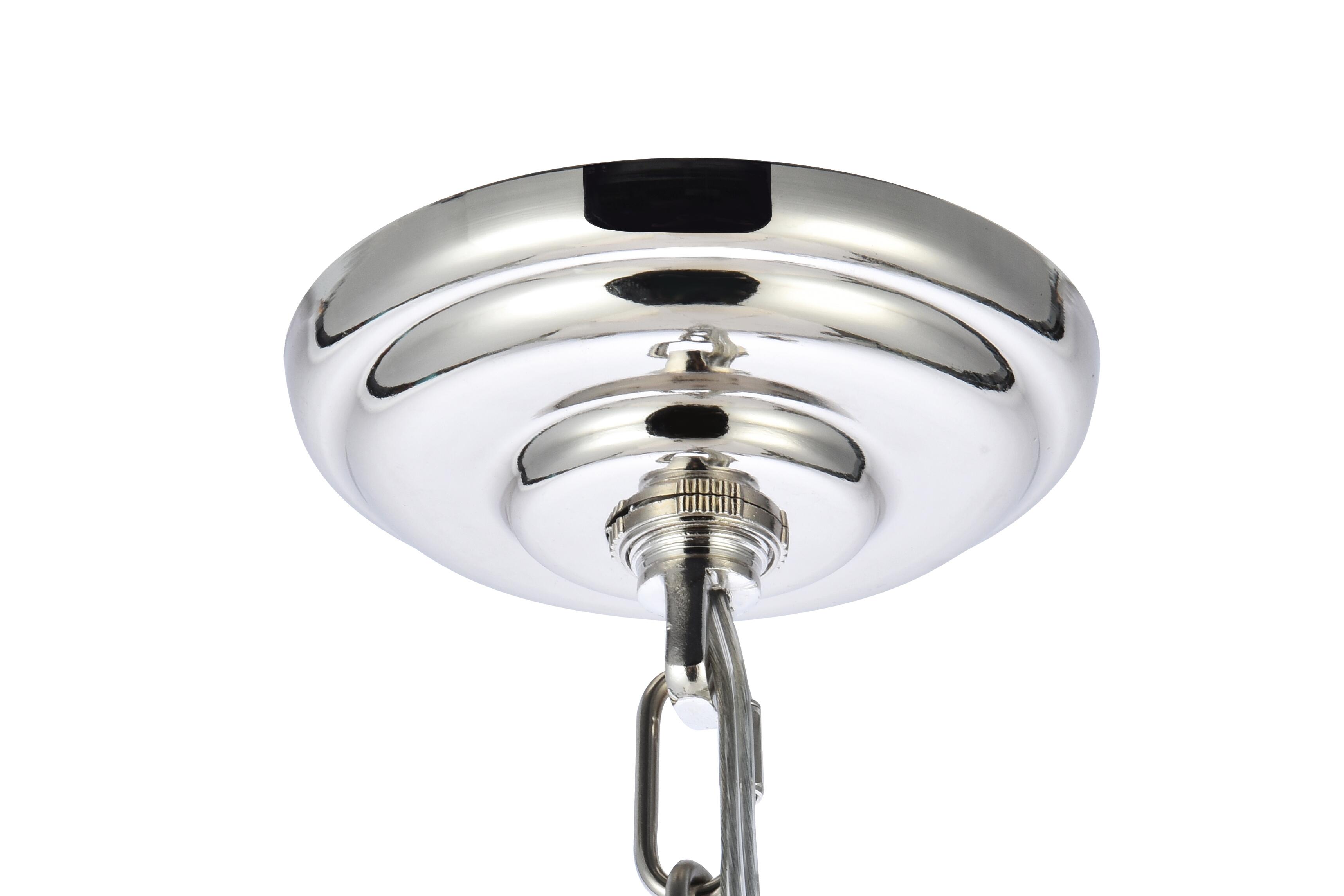 Living District Rohan 42 Inch Chandelier In Polished Nickel, Polished Nickel, large