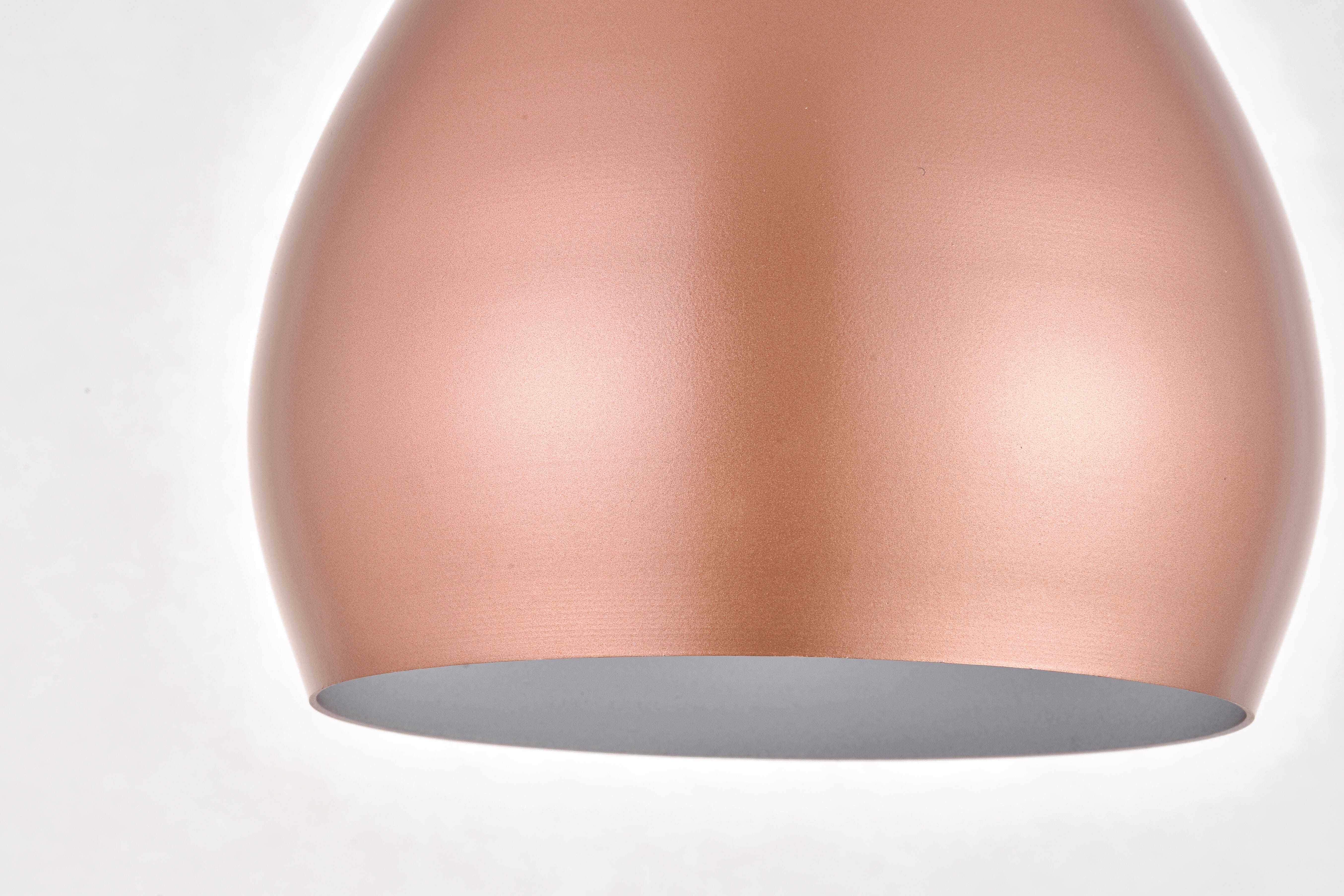 Living District Nora 1 Light Honey Gold Plug-In Pendant, Honey Gold, large