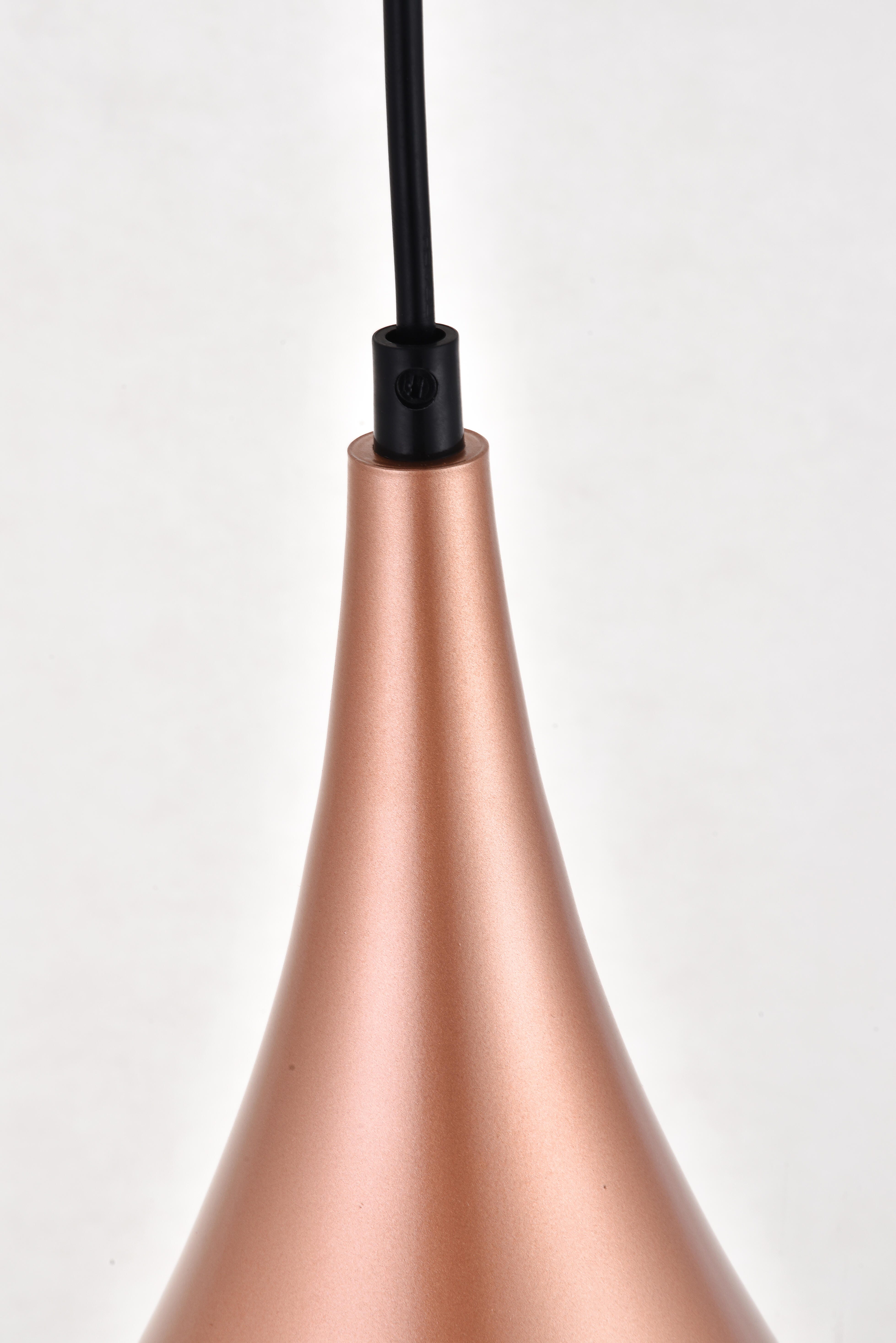Living District Nora 1 Light Honey Gold Plug-In Pendant, Honey Gold, large