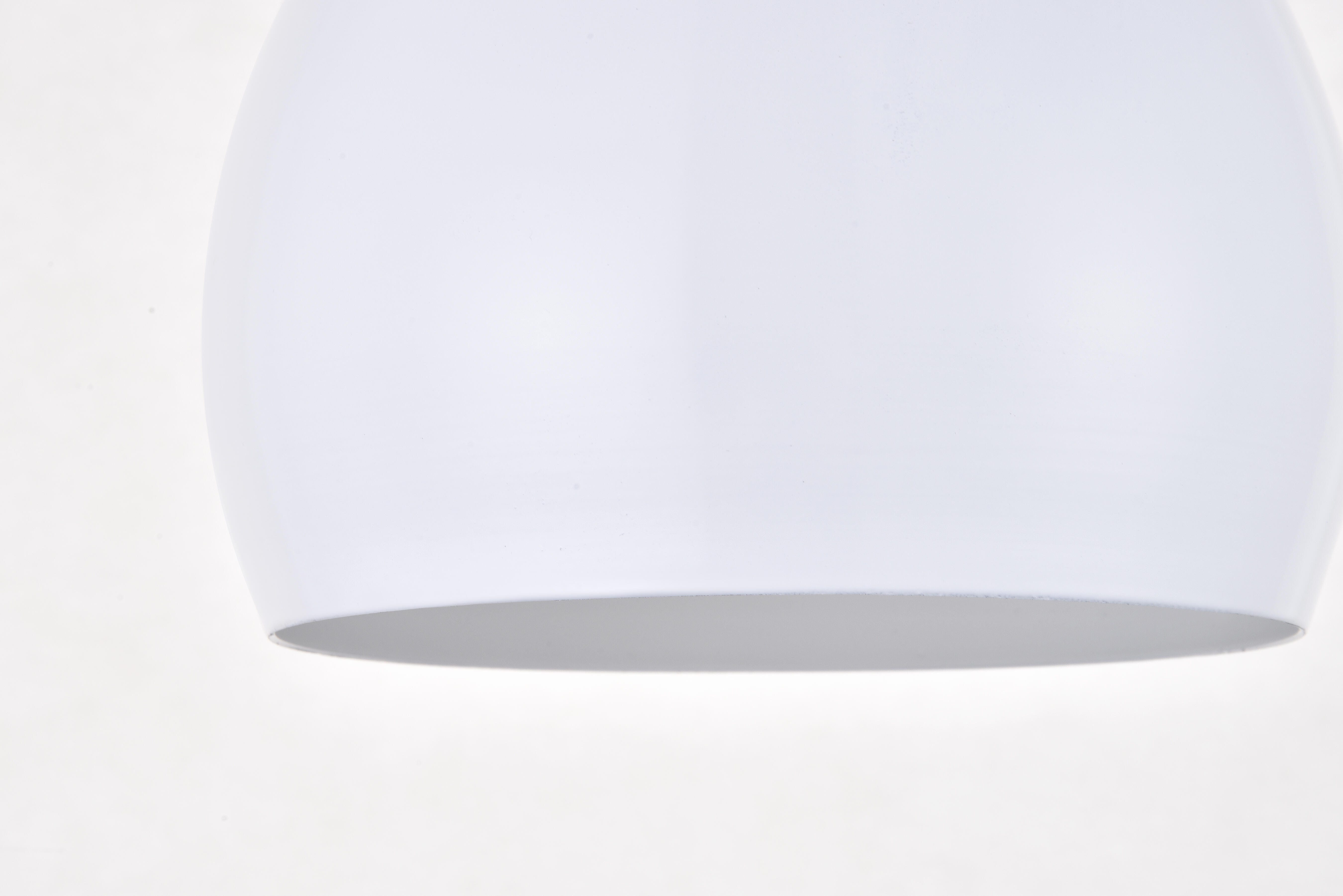 Living District Nora 1 Light White Plug-In Pendant, , large