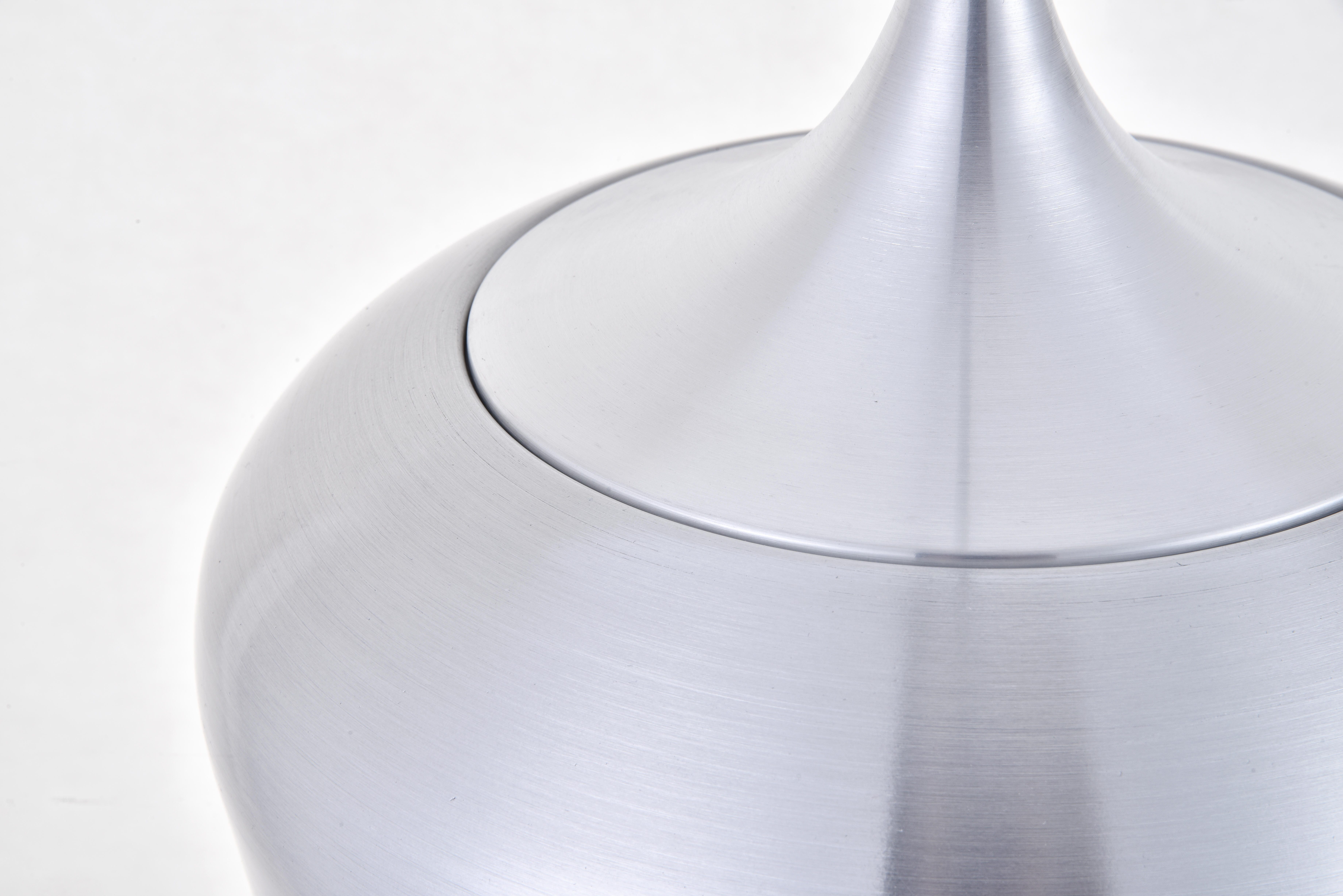 Living District Nora 1 Light Burnished Nickel Plug-In Pendant, Burnished Nickel, large