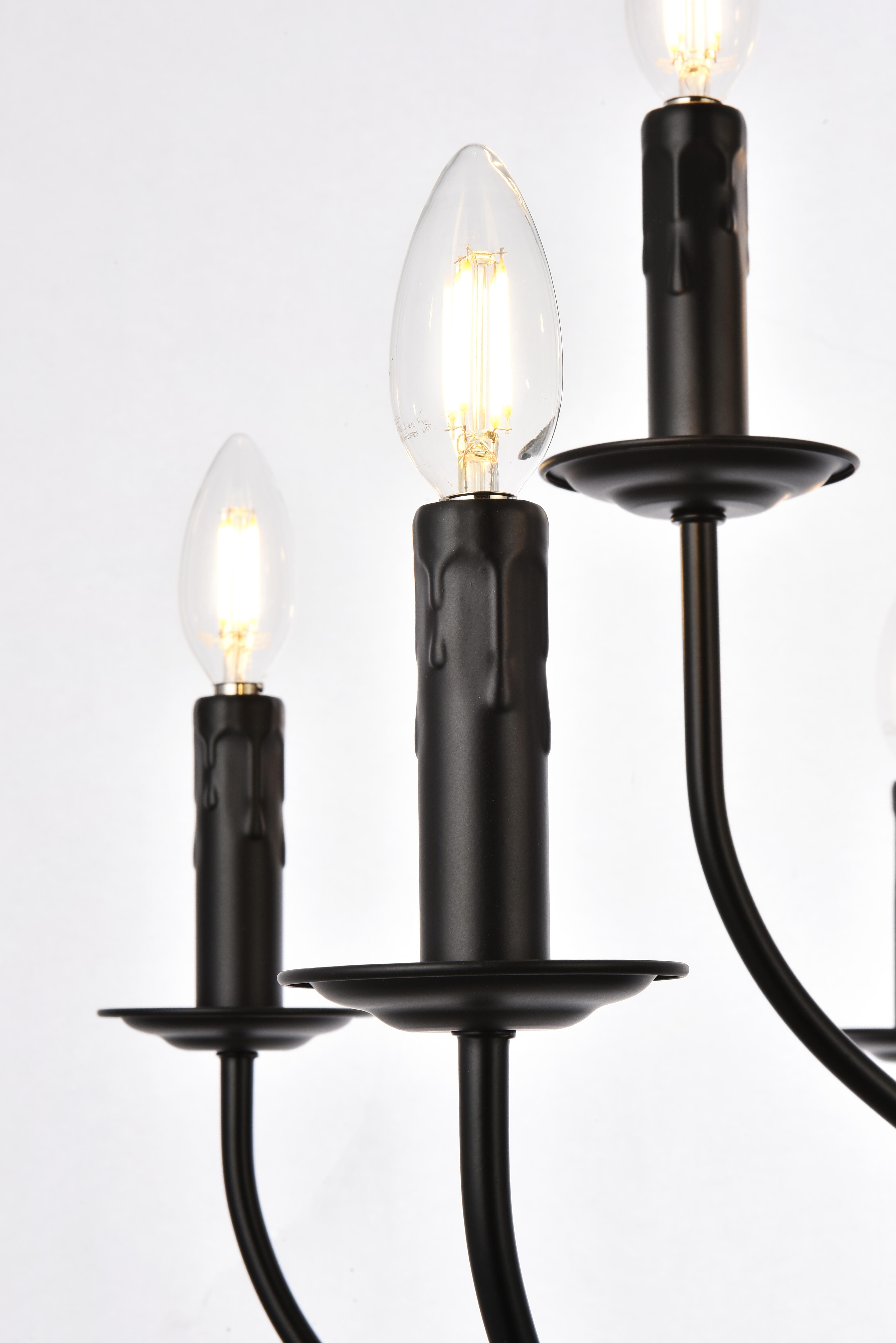 Living District Westley 9 Lights Pendant In Black, , large