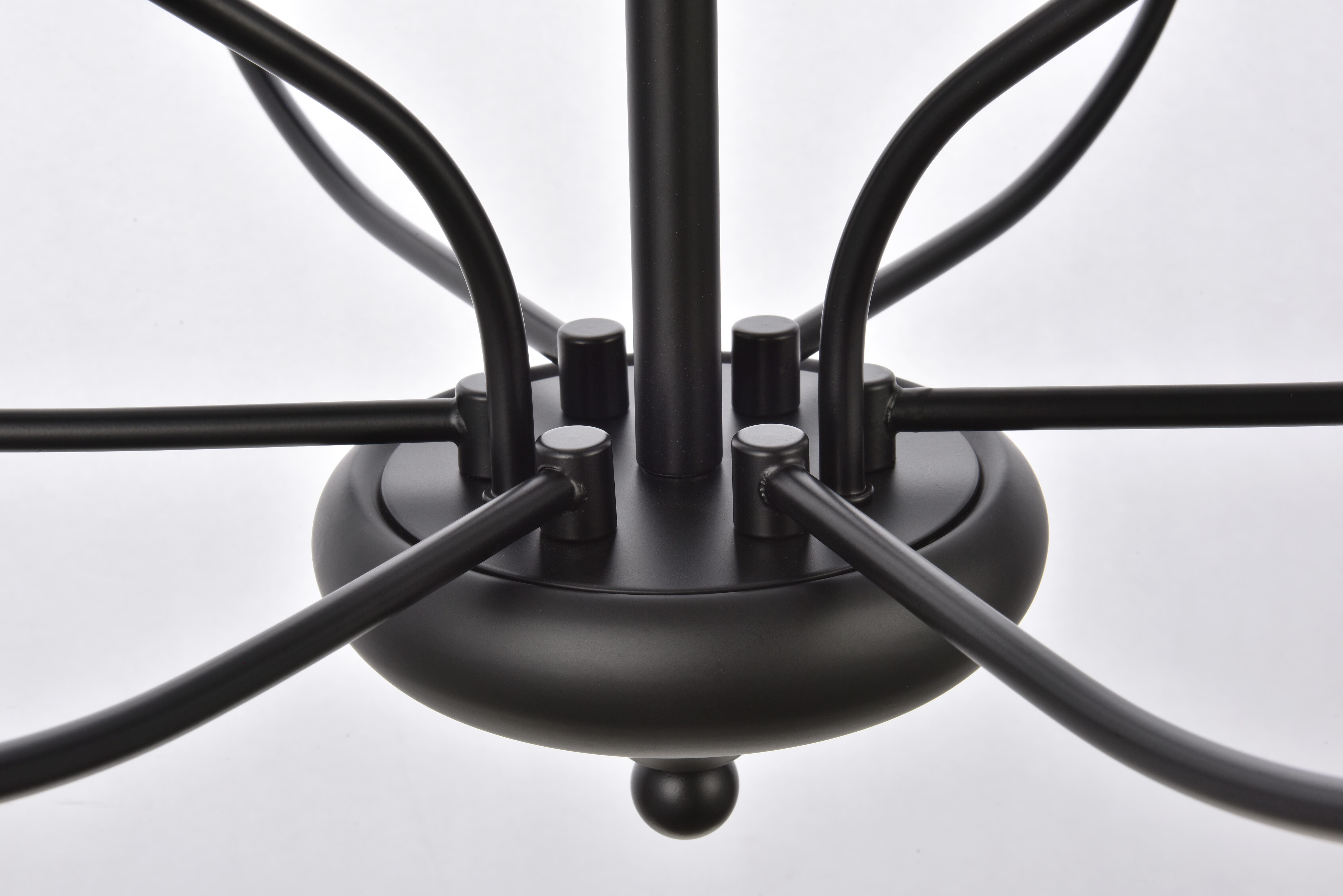 Living District Westley 9 Lights Pendant In Black, , large