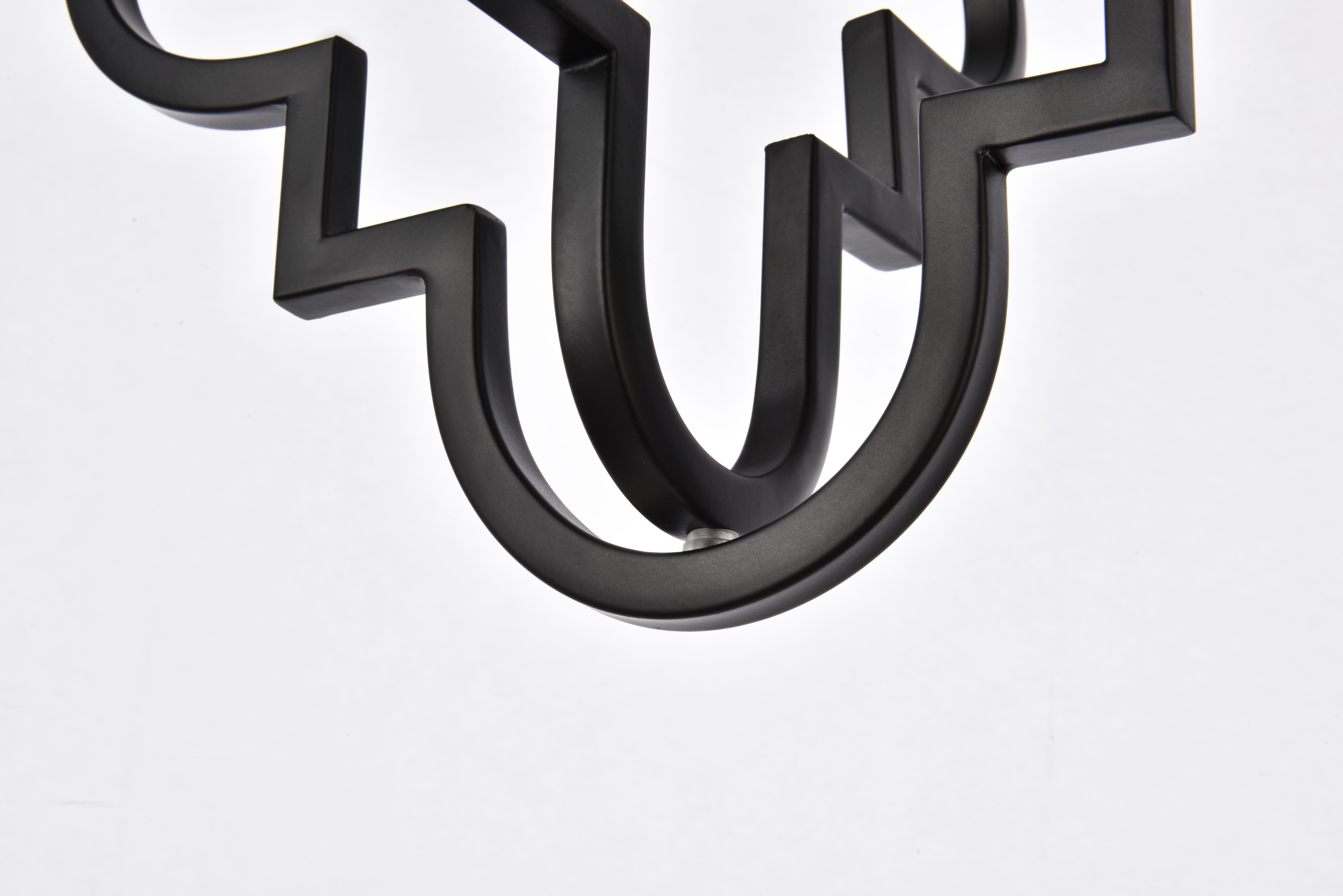 Living District Sandara 1 Light Pendant In Black, Black, large