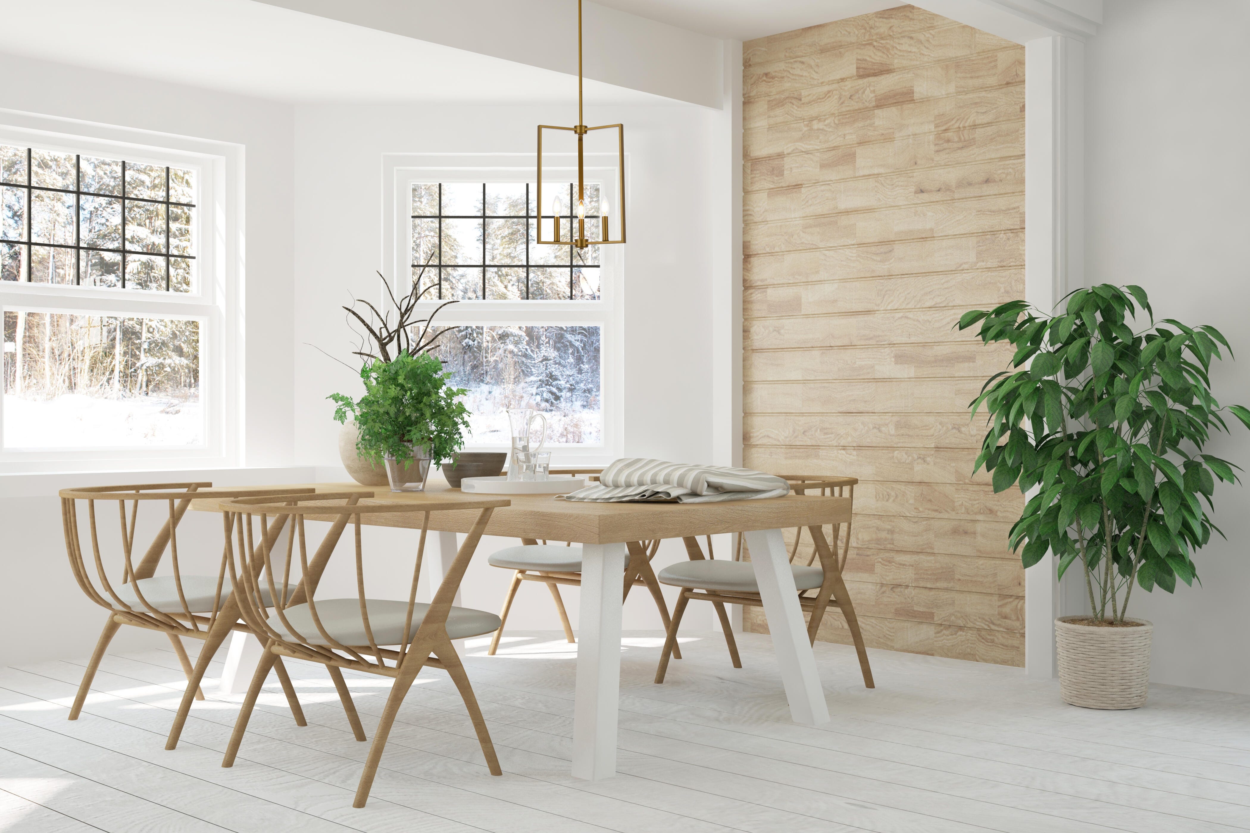 Living District Vino 3 Lights Pendant In Brass