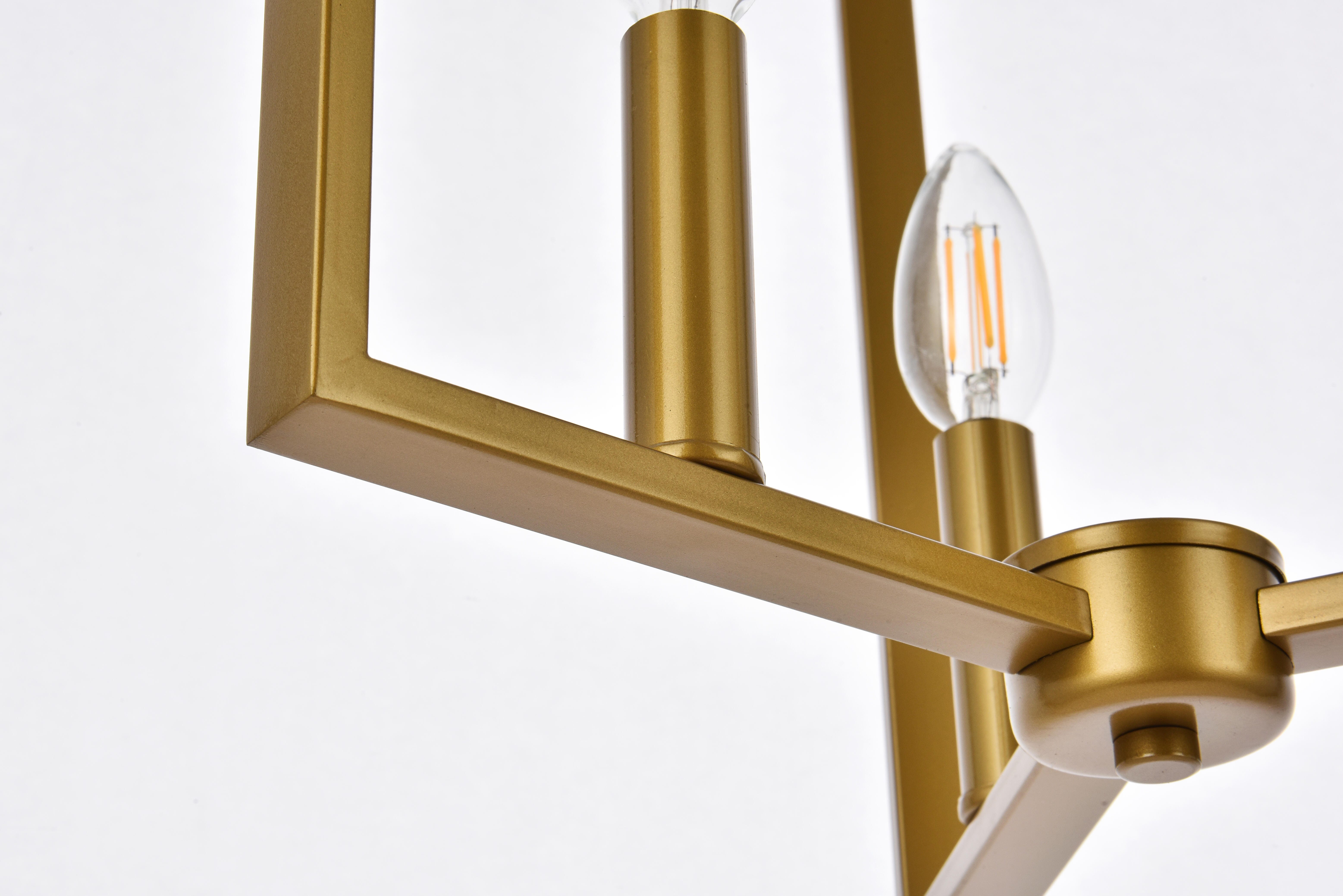 Living District Vino 3 Lights Pendant In Brass, Brass, large
