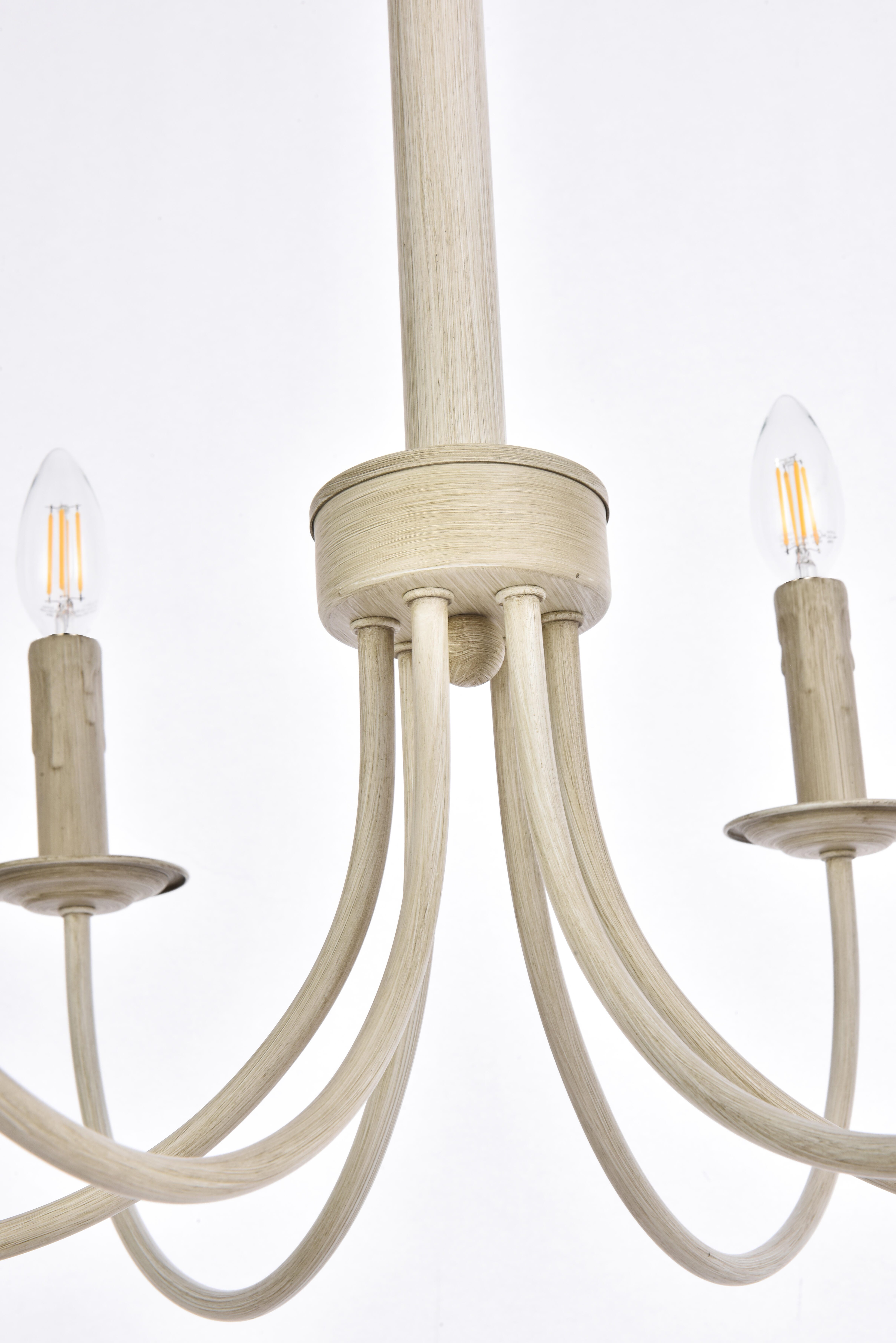 Living District Brielle 6 Lights Pendant In Weathered Dove, , large