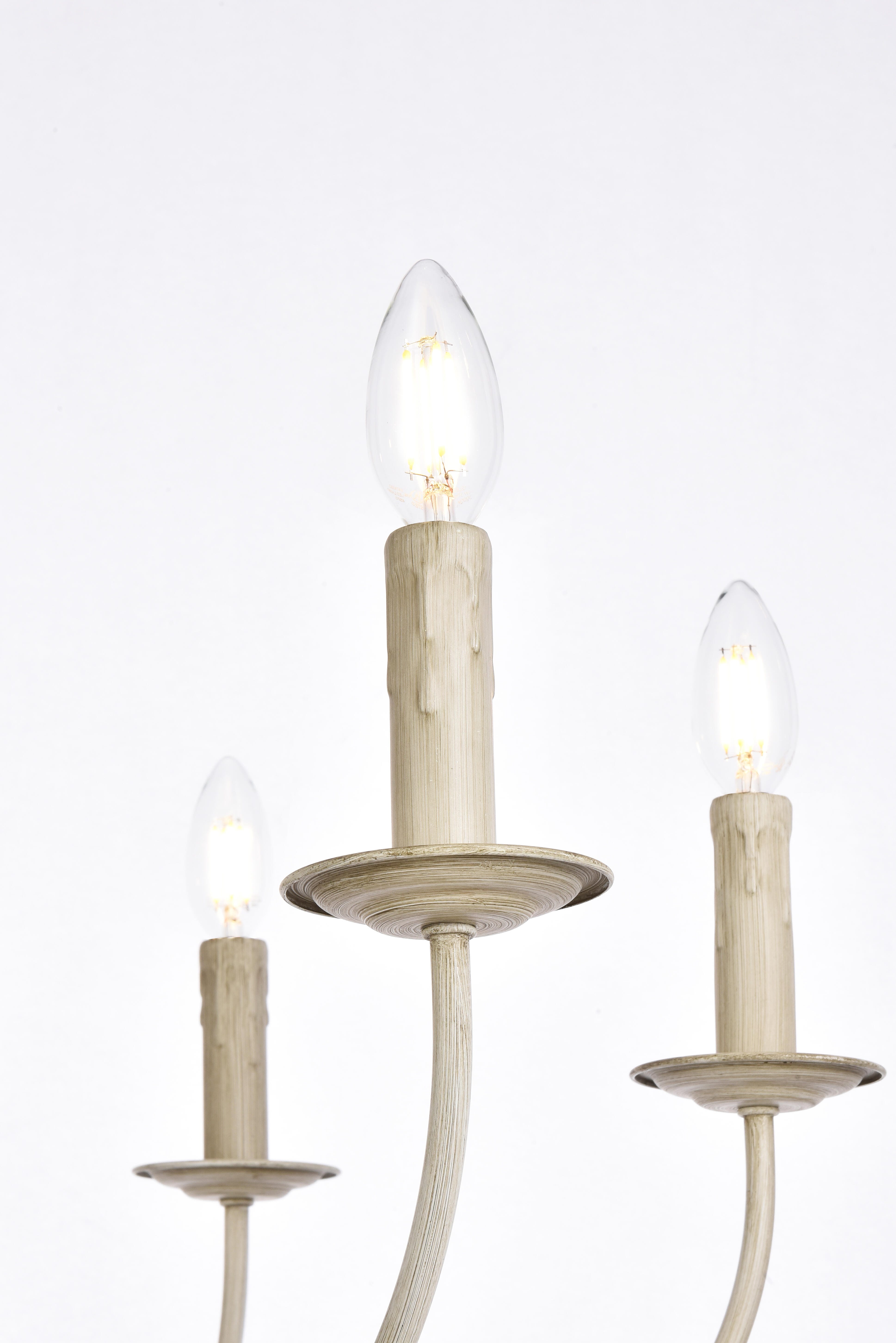 Living District Brielle 6 Lights Pendant In Weathered Dove, , large