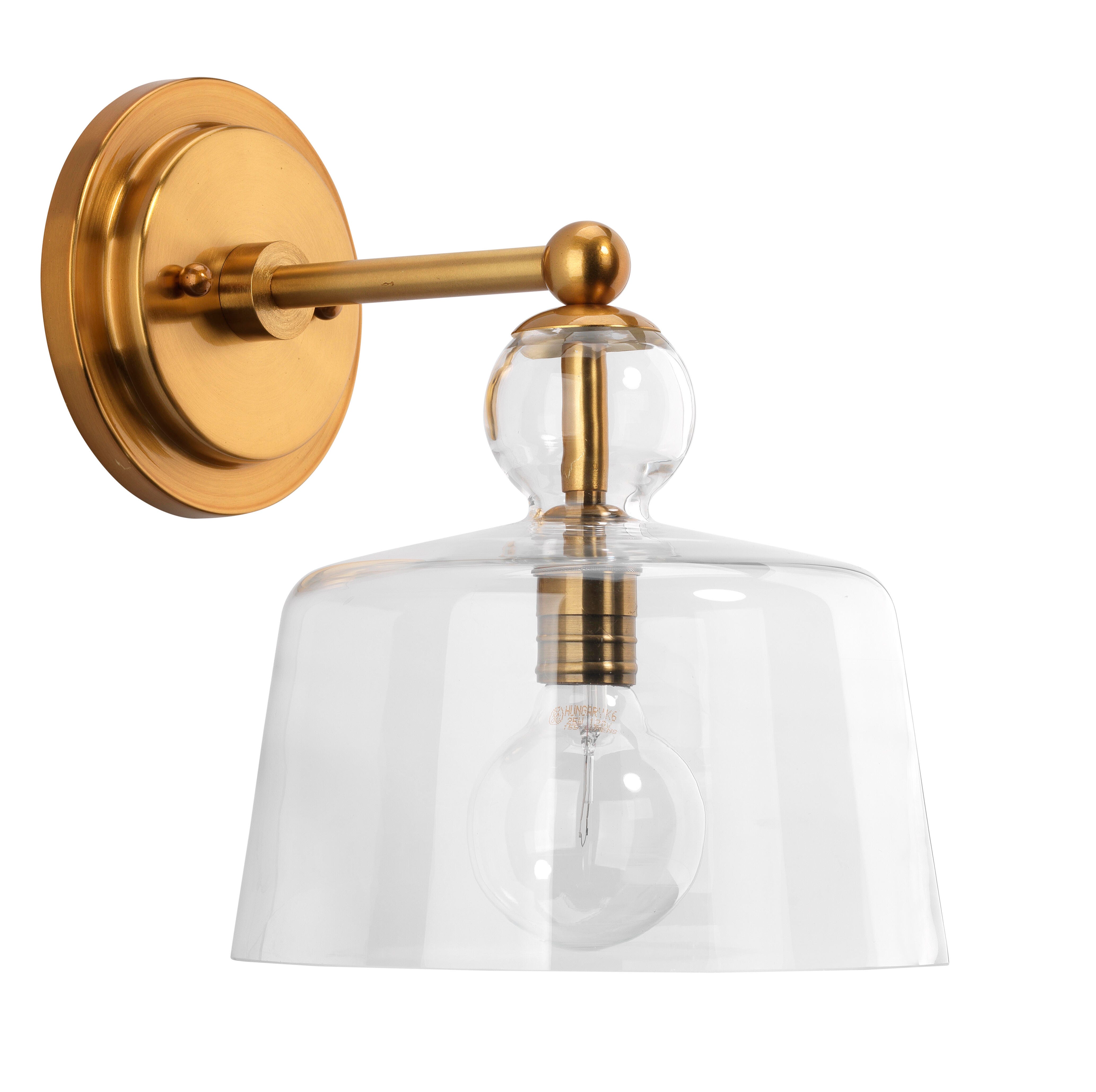 Relaxed Elegance Collins Wall Sconce, Brass, large