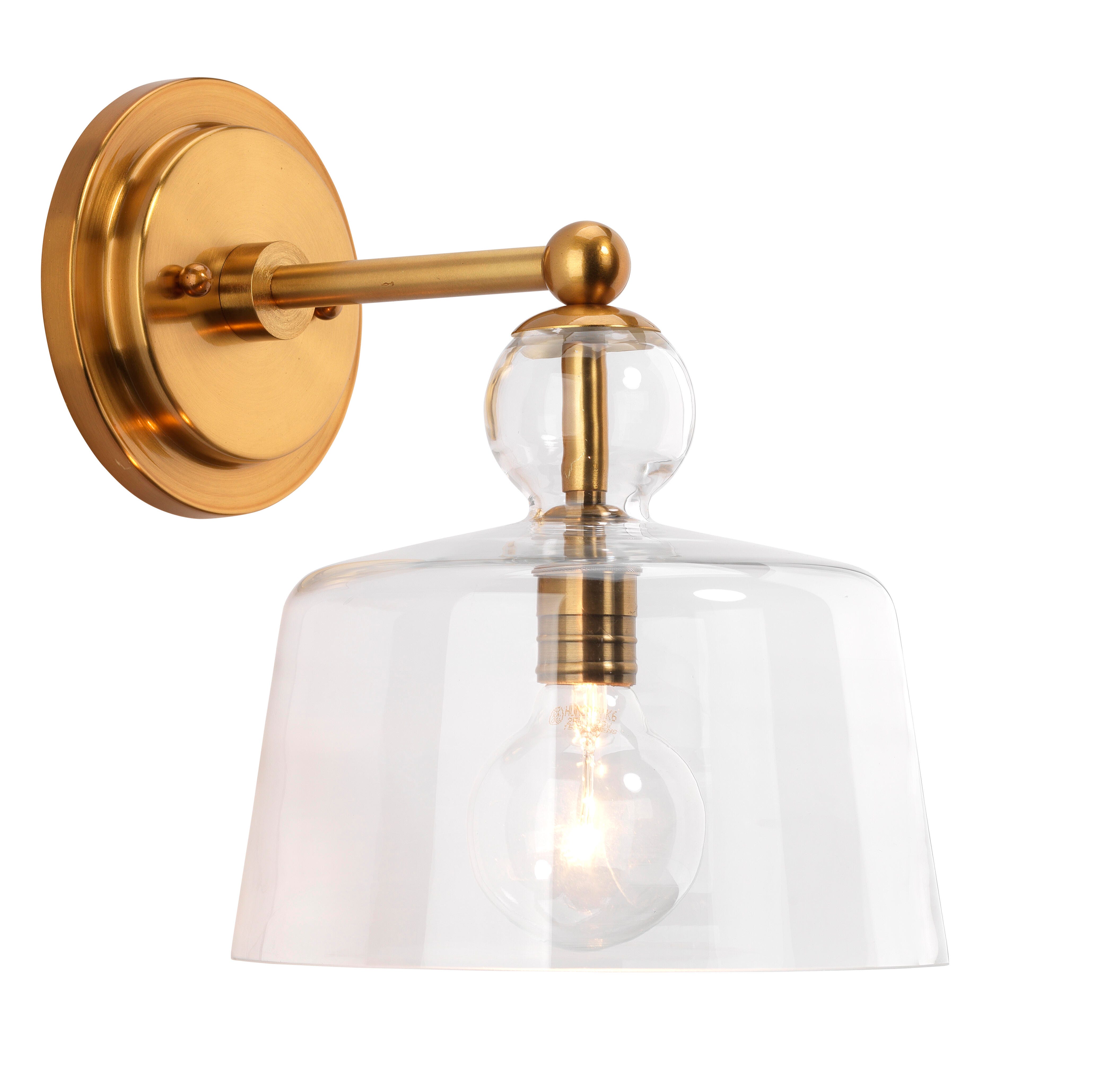 Relaxed Elegance Collins Wall Sconce, Brass, large