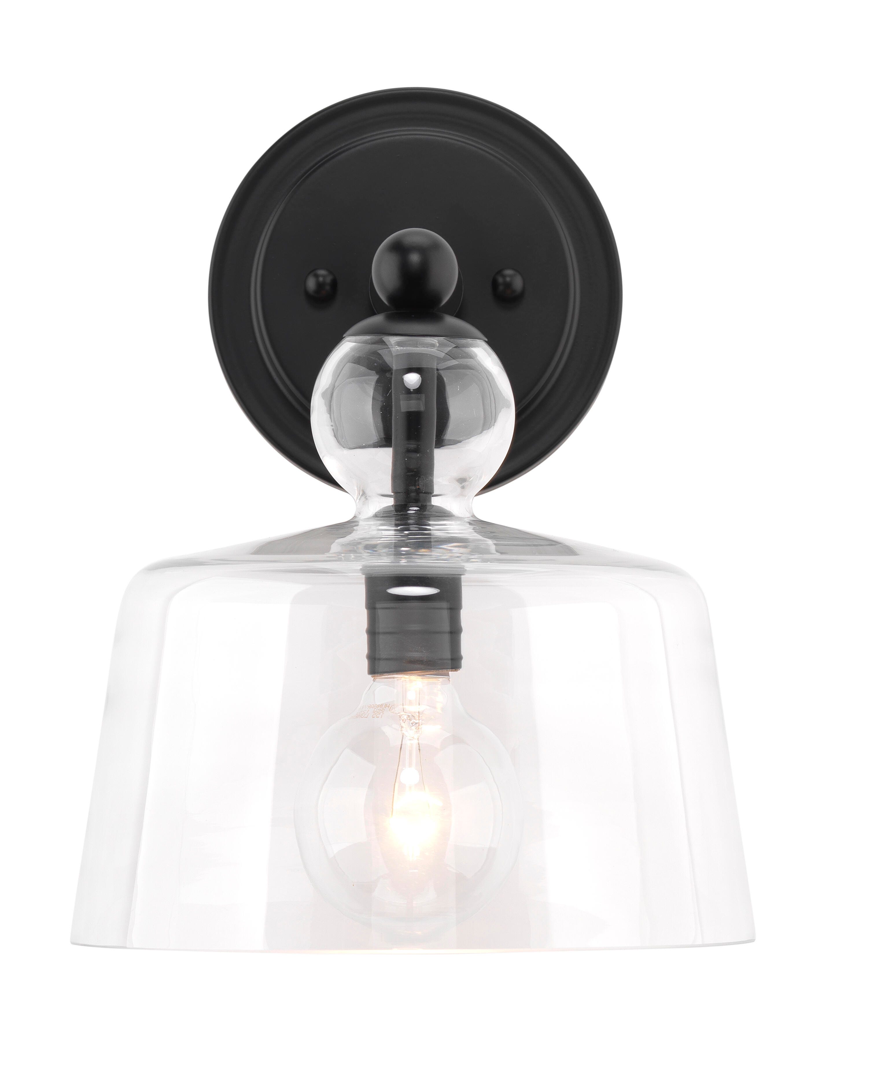 Relaxed Elegance Collins Wall Sconce, Black, large