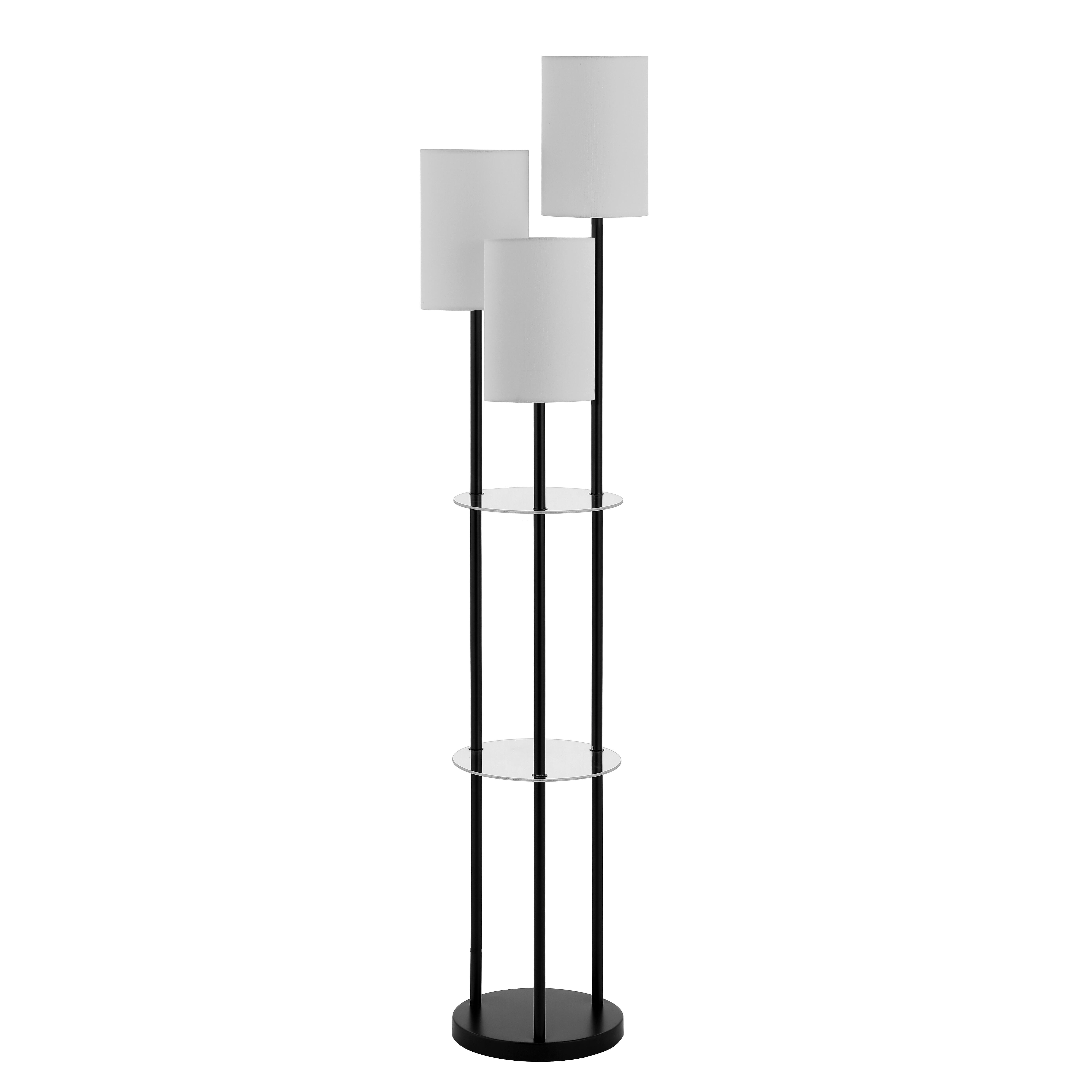 Soren Glass/Iron Floor Lamp, , large