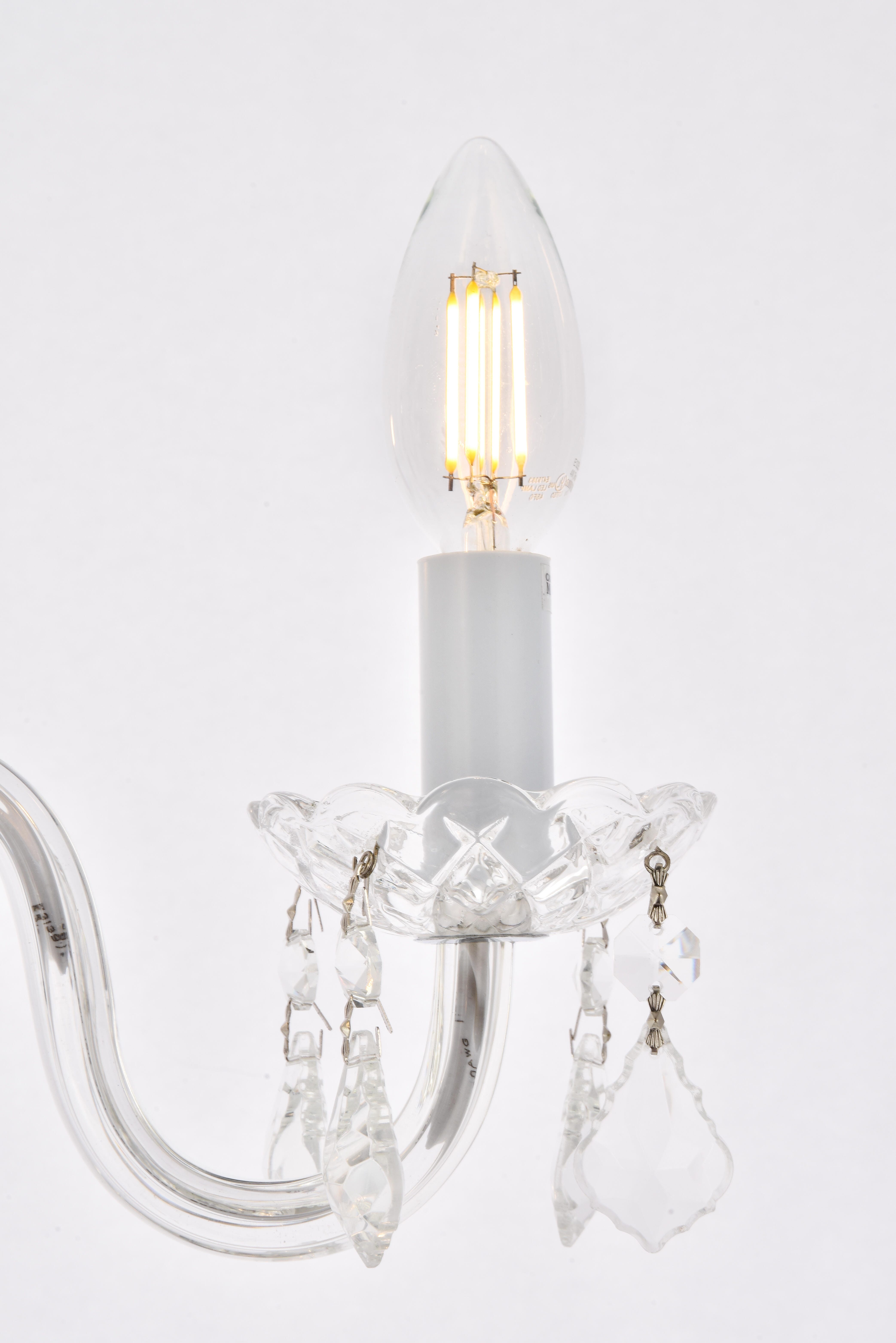 Rococo 4 Light Chrome Pendant Clear Royal Cut Crystal, Chrome, large