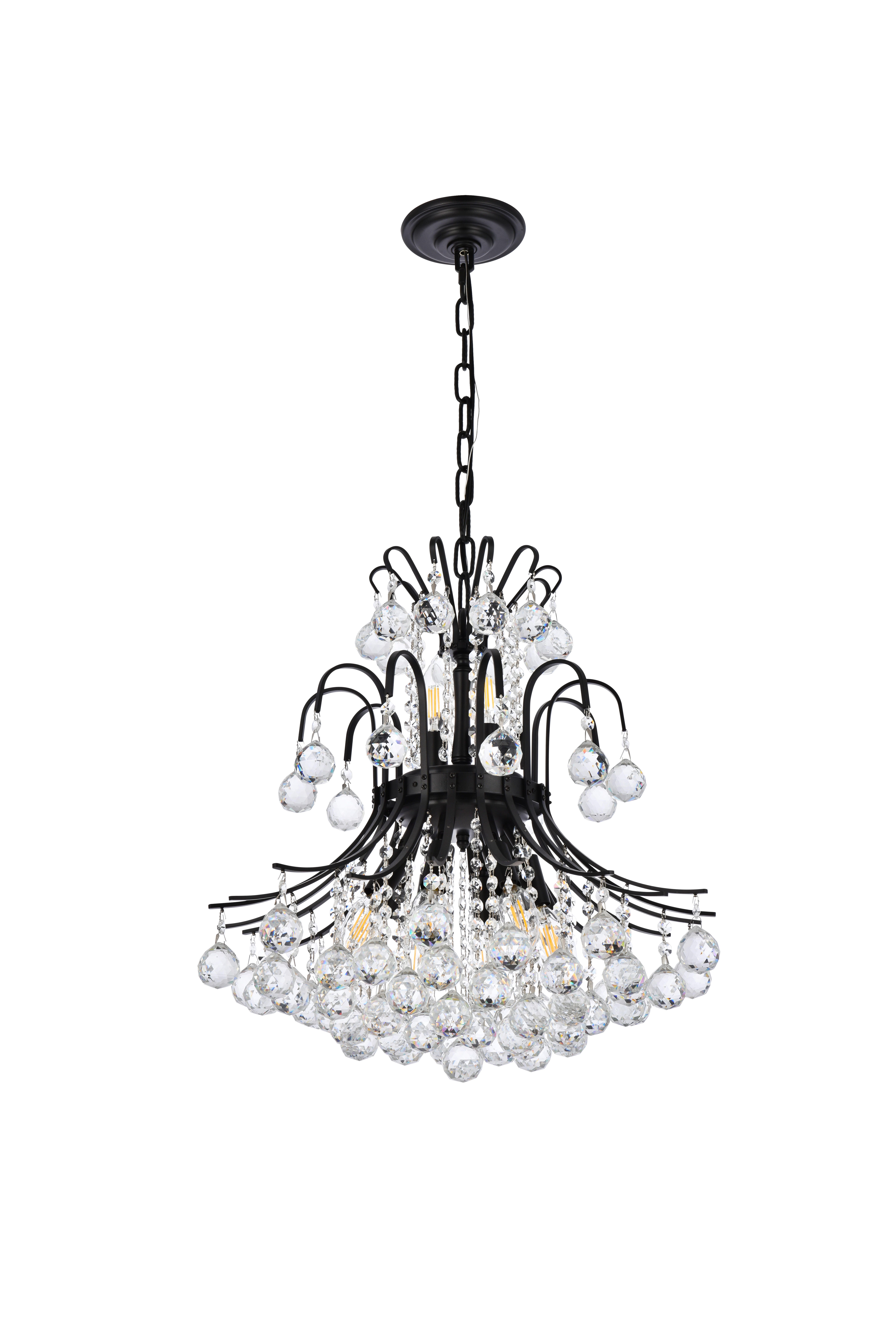 Toureg 19 Inch Black Pendant, Black, large
